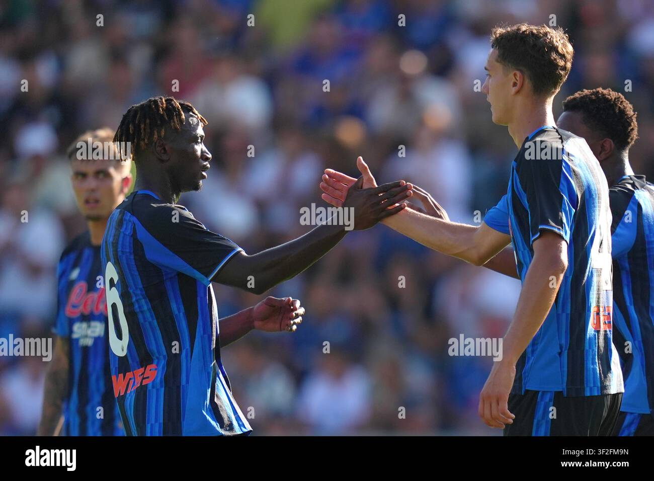 Atalanta’s Yunus Musah , Atalanta's Sergej Levak during the friendly