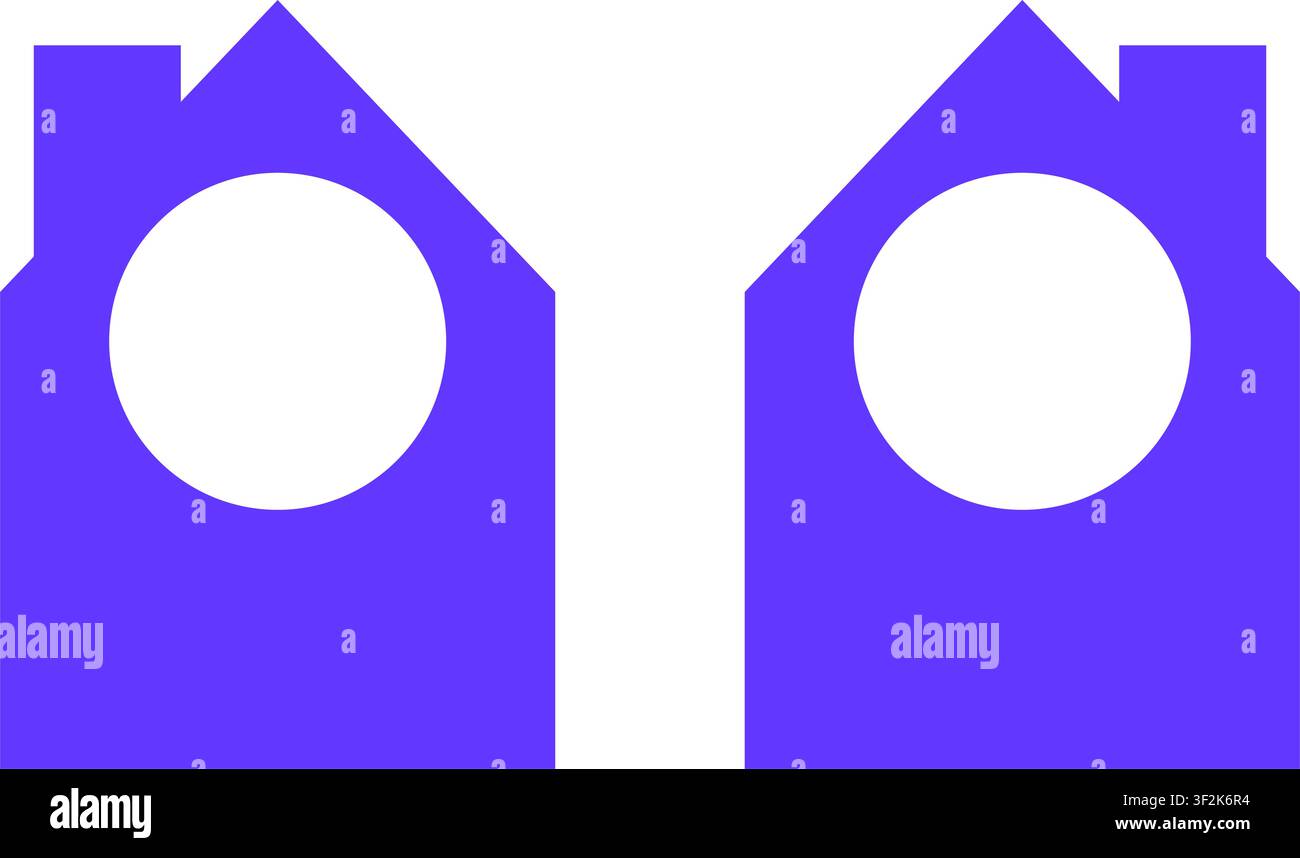 House Silhouette Elements Set house logo Stock Vector