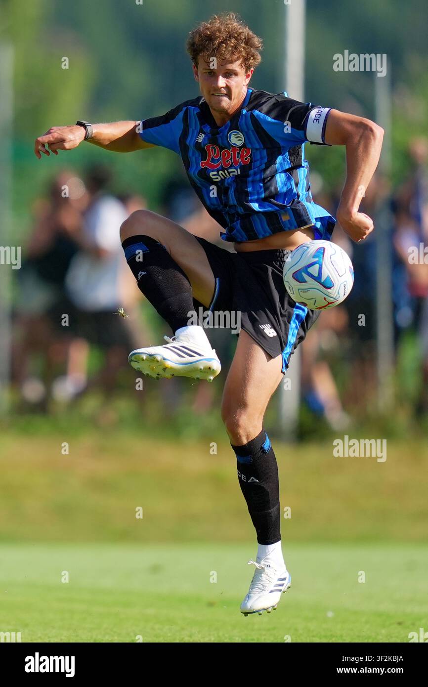 Atalanta’s Giorgio Scalvini during the friendly match soccer match