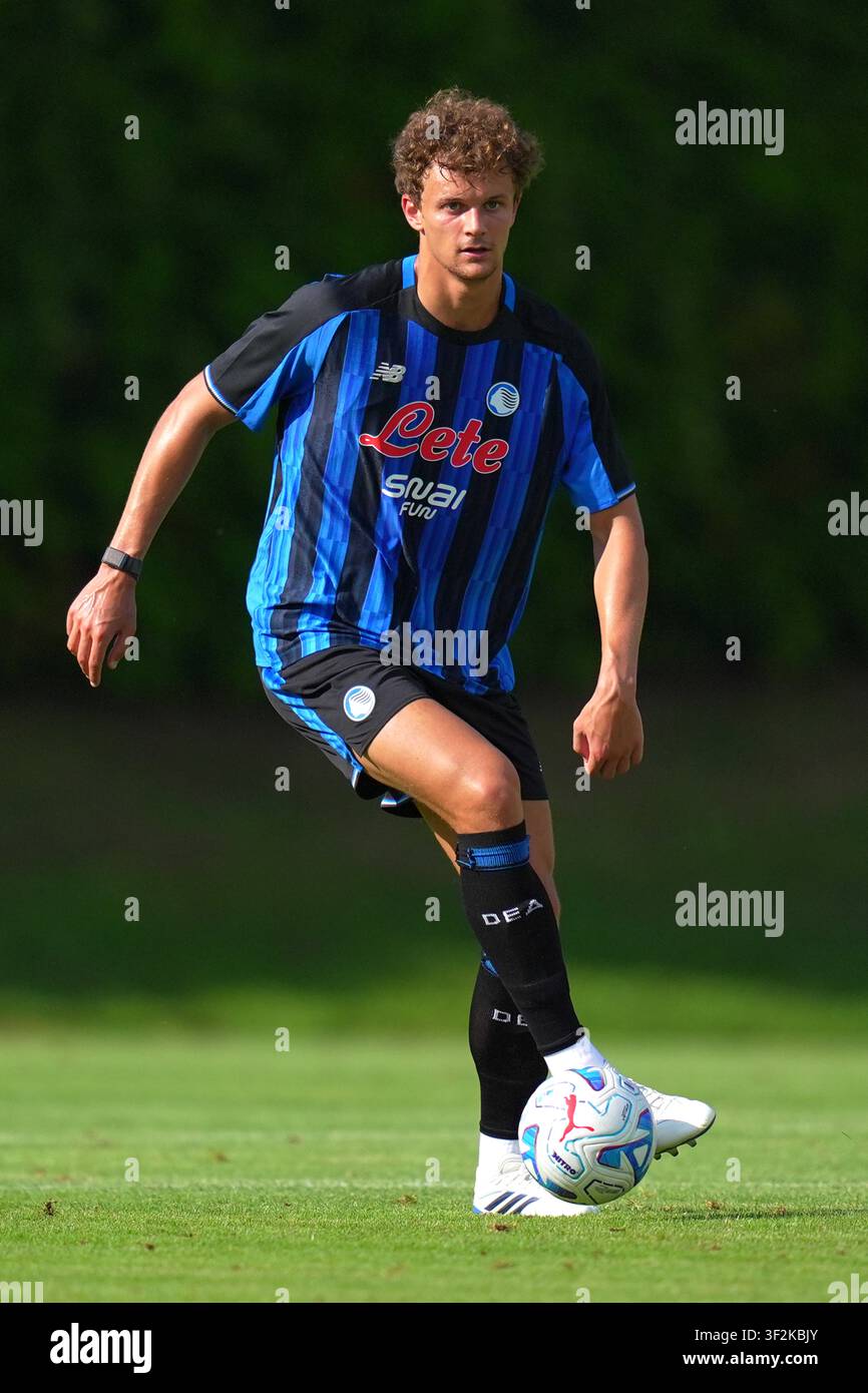 Atalanta’s Giorgio Scalvini during the friendly match soccer match