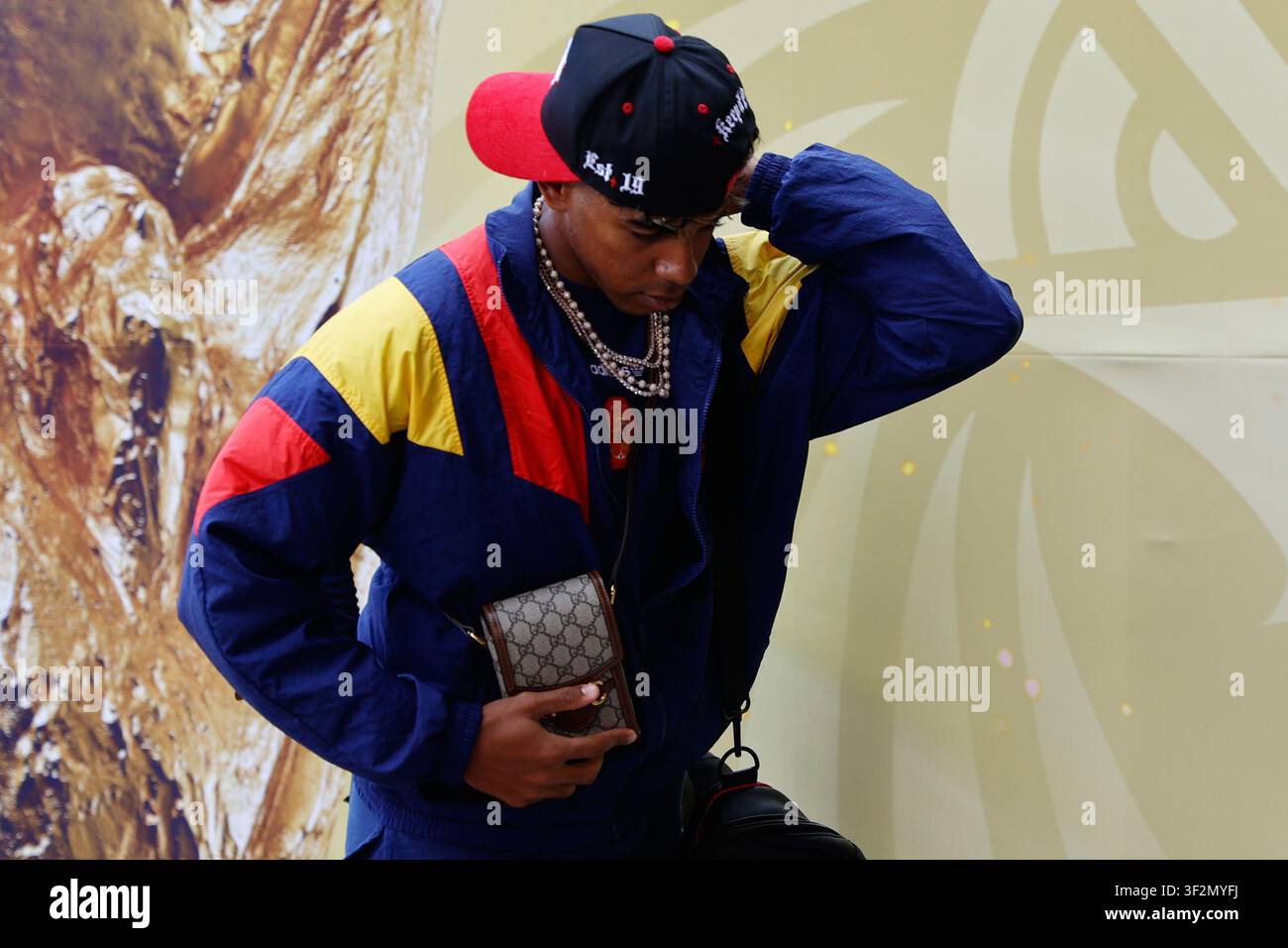 spain-s-lamine-yamal-arrives-for-the-world-cup-final-soccer-match
