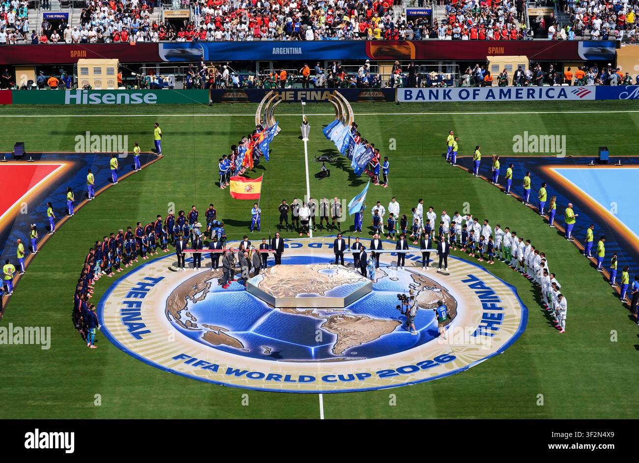 Spain And Argentina Players Line Up Before The FIFA World Cup 2026 Spain And Argentina Players Line Up Before The FIFA World Cup 2026