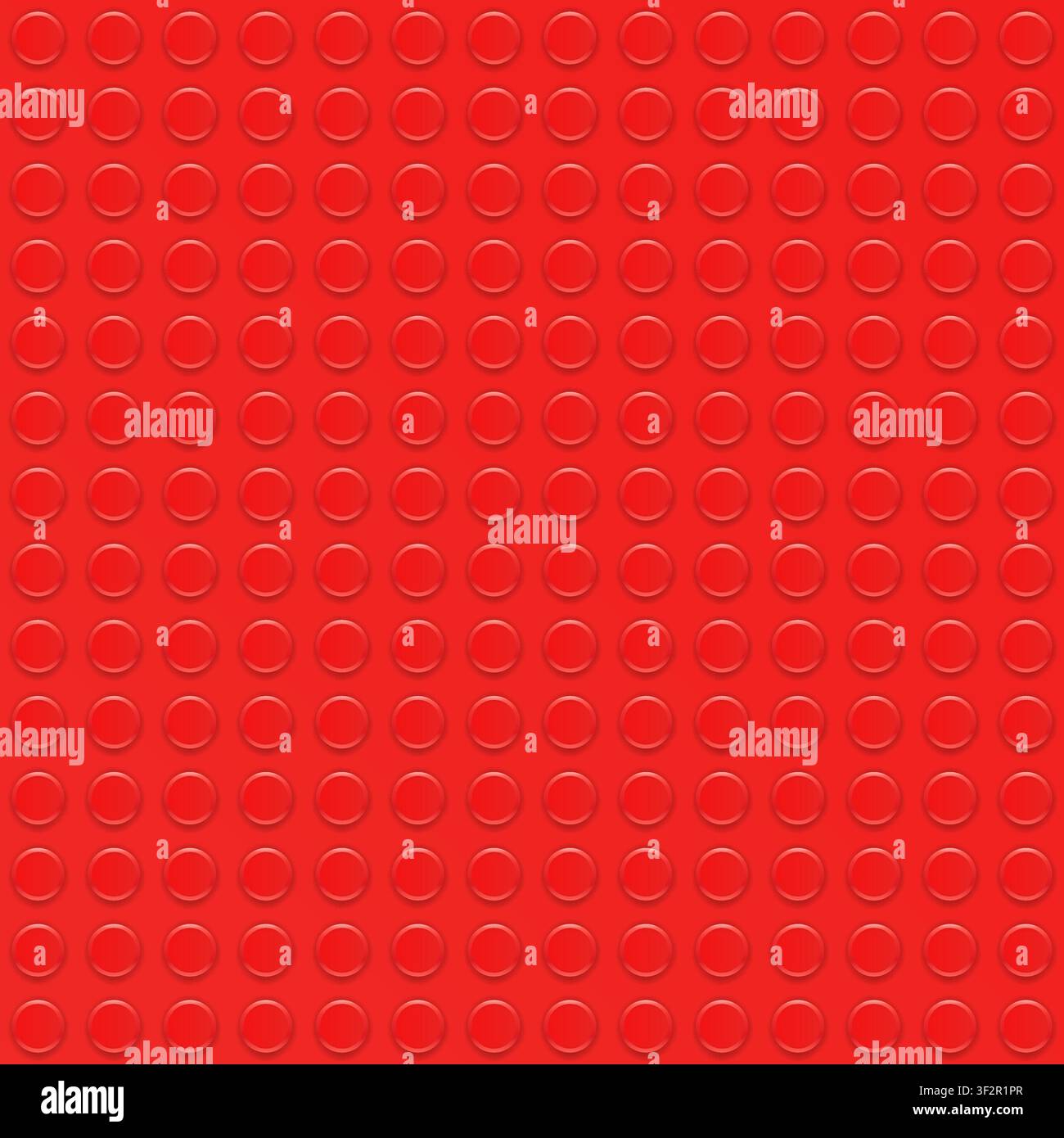 Realistic red plastik constructor seamless background. Vector illustration Stock Vector