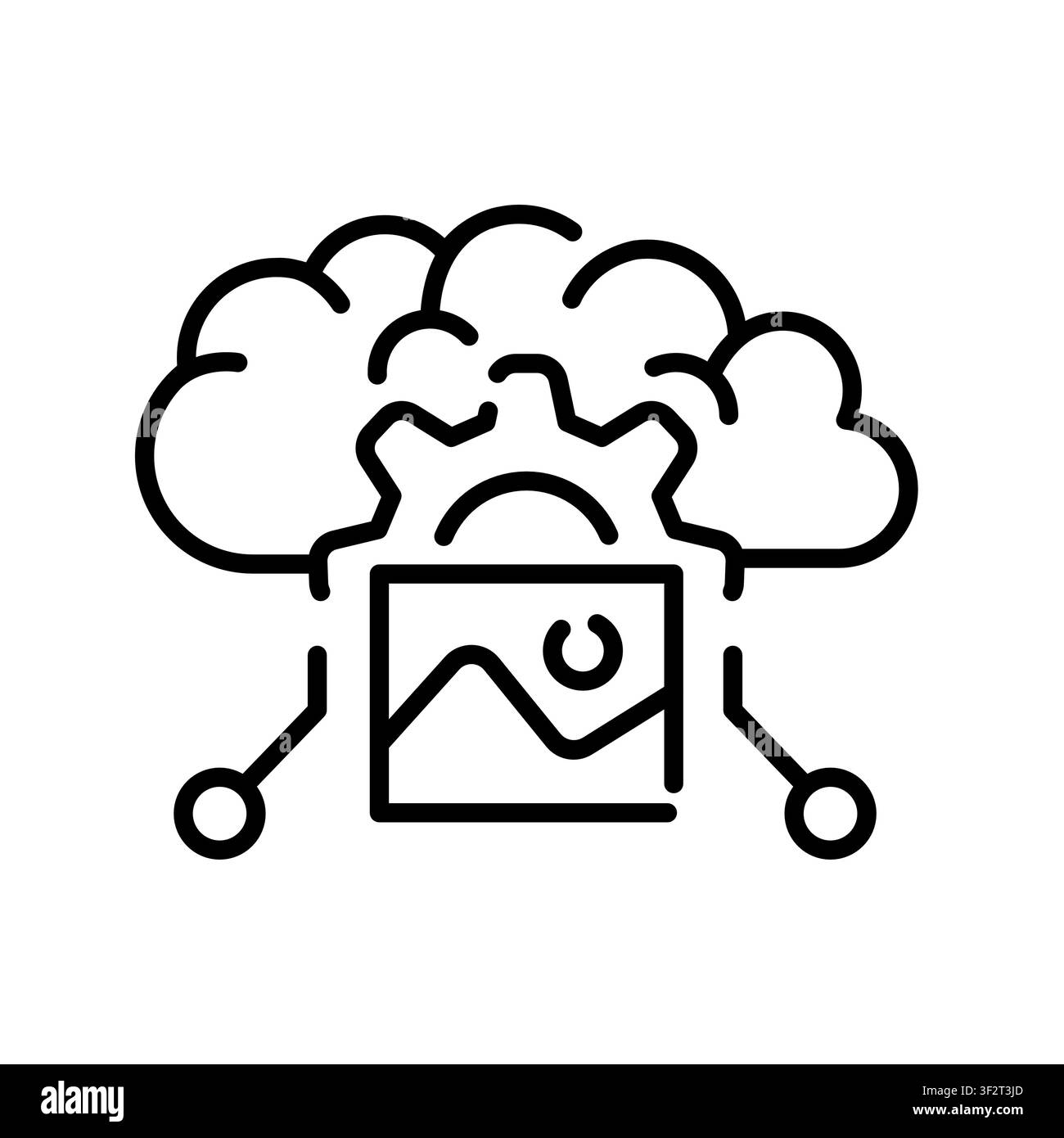 Few shot Learning Icon Professional UI Symbol for AI Multi Example Recognition, Machine Learning Pattern Adaptation and Neural Network Training Effici Stock Vector