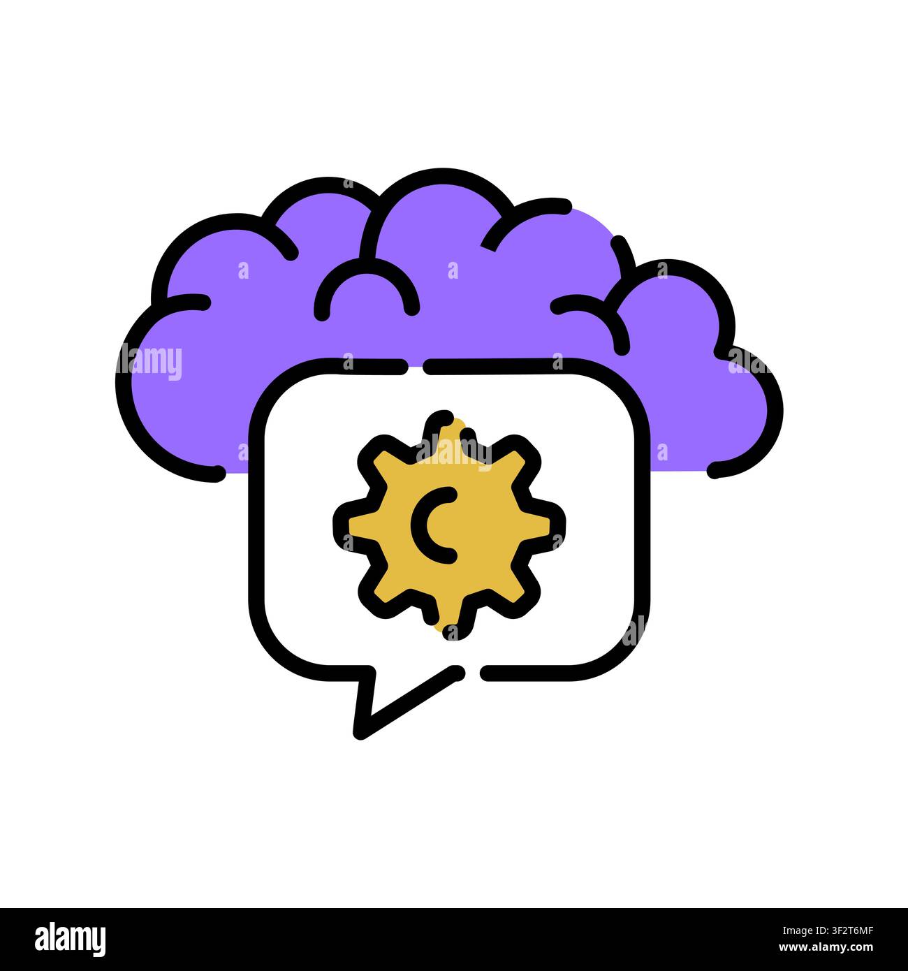 Zero shot Learning Icon Professional UI Symbol for Artificial Intelligence Instant Recognition, Machine Learning Generalization and Neural Network Ada Stock Vector