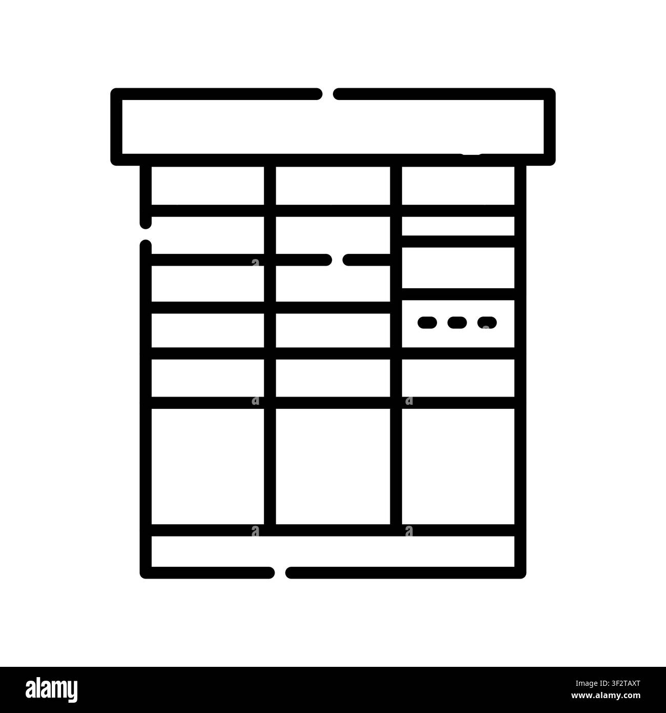 parcel locker color line icon. Vector isolated element. Editable stroke. Stock Vector