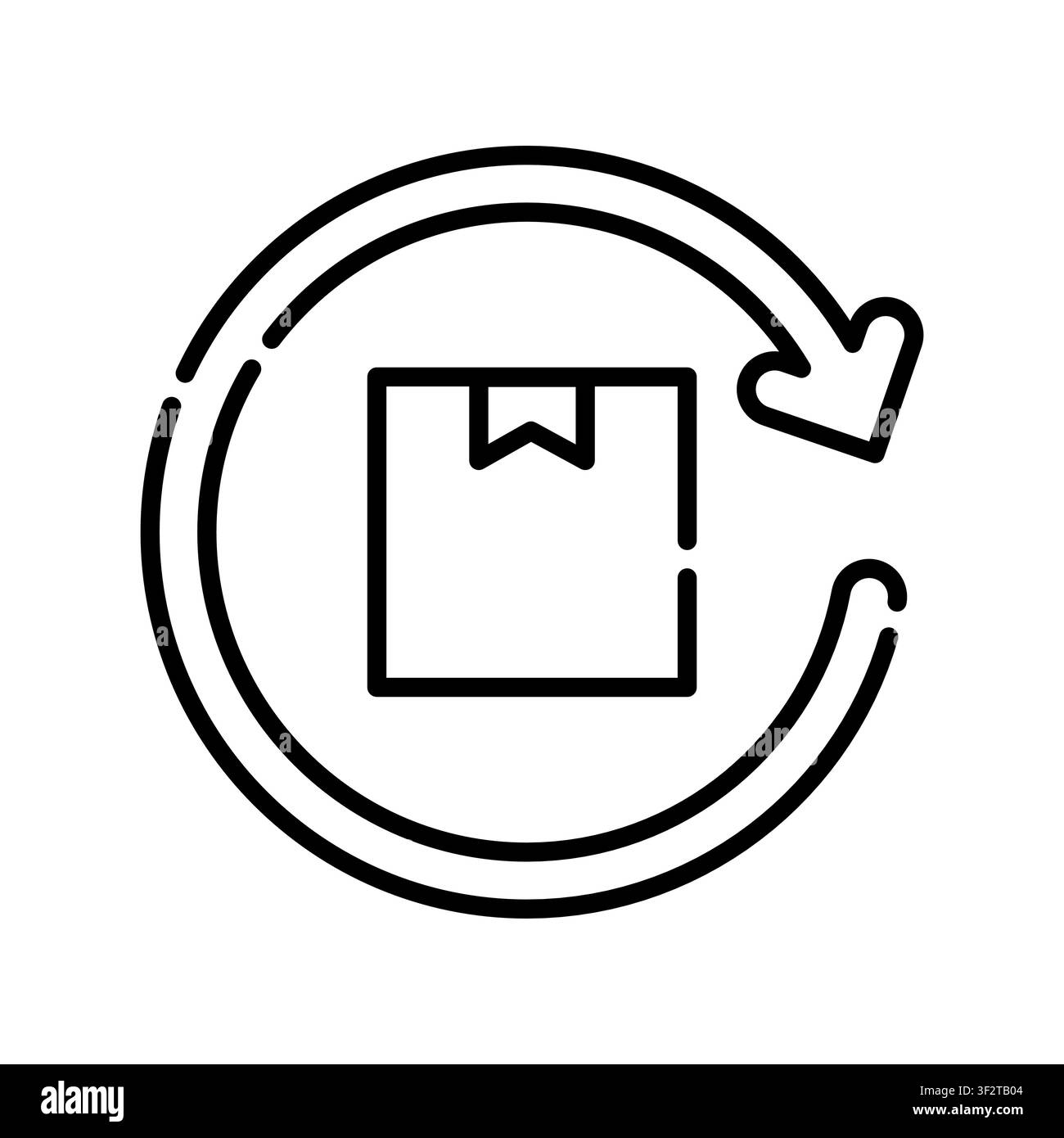 return policy color line icon. Vector isolated element. Editable stroke. Stock Vector