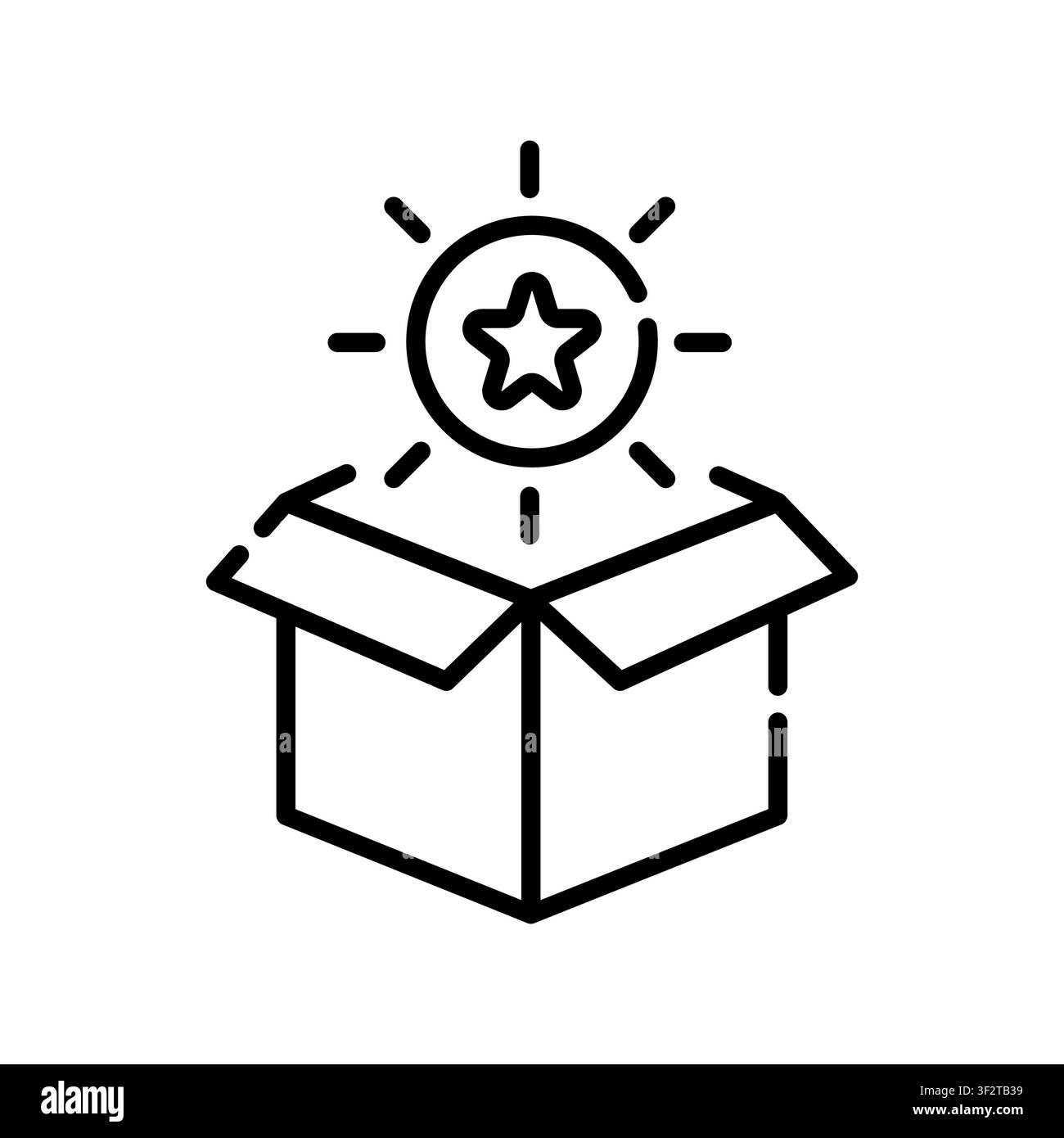 subscription box color line icon. Vector isolated element. Editable stroke. Stock Vector