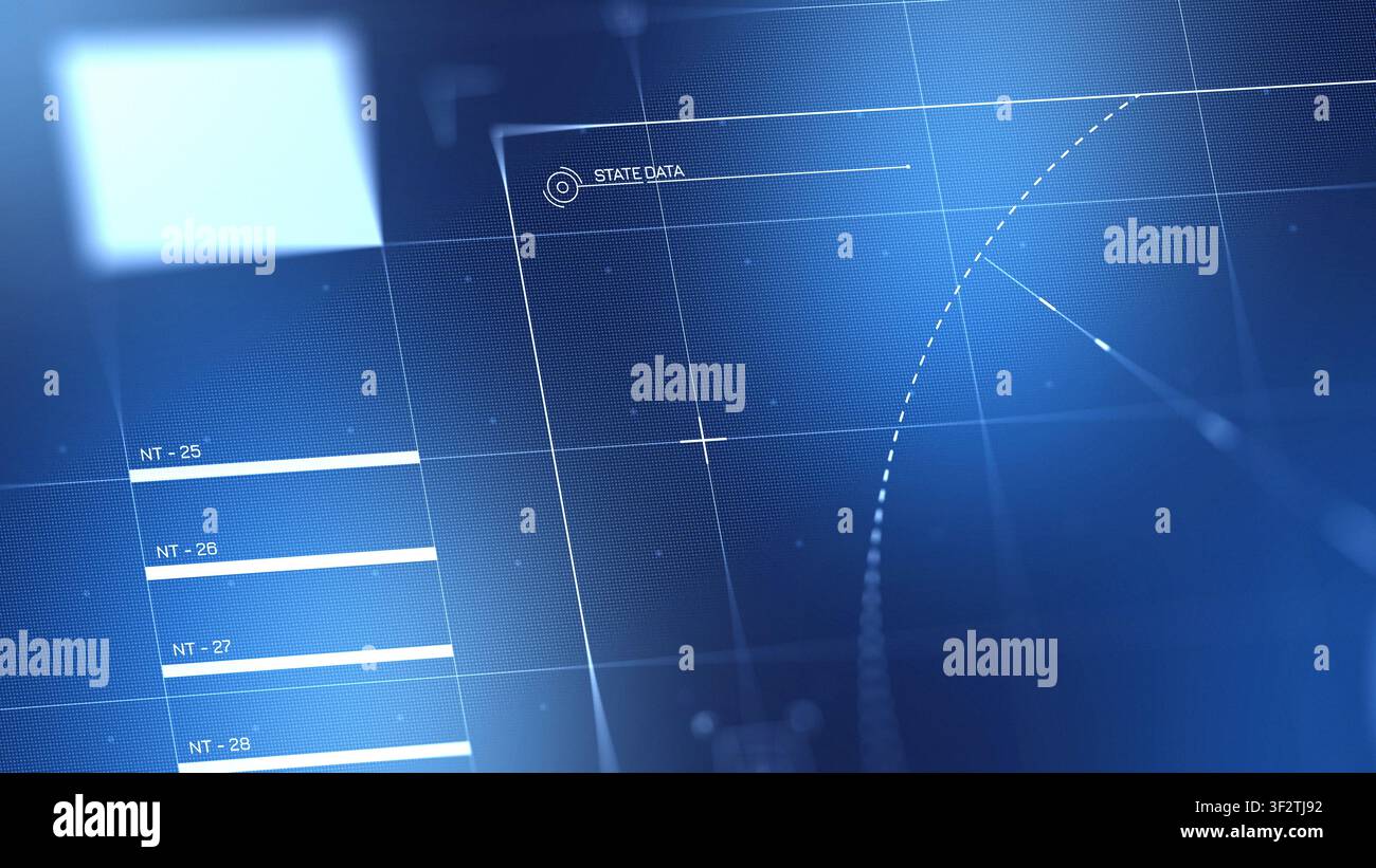 Surveillance system displaying facial recognition analytics in a digital format Stock Photo