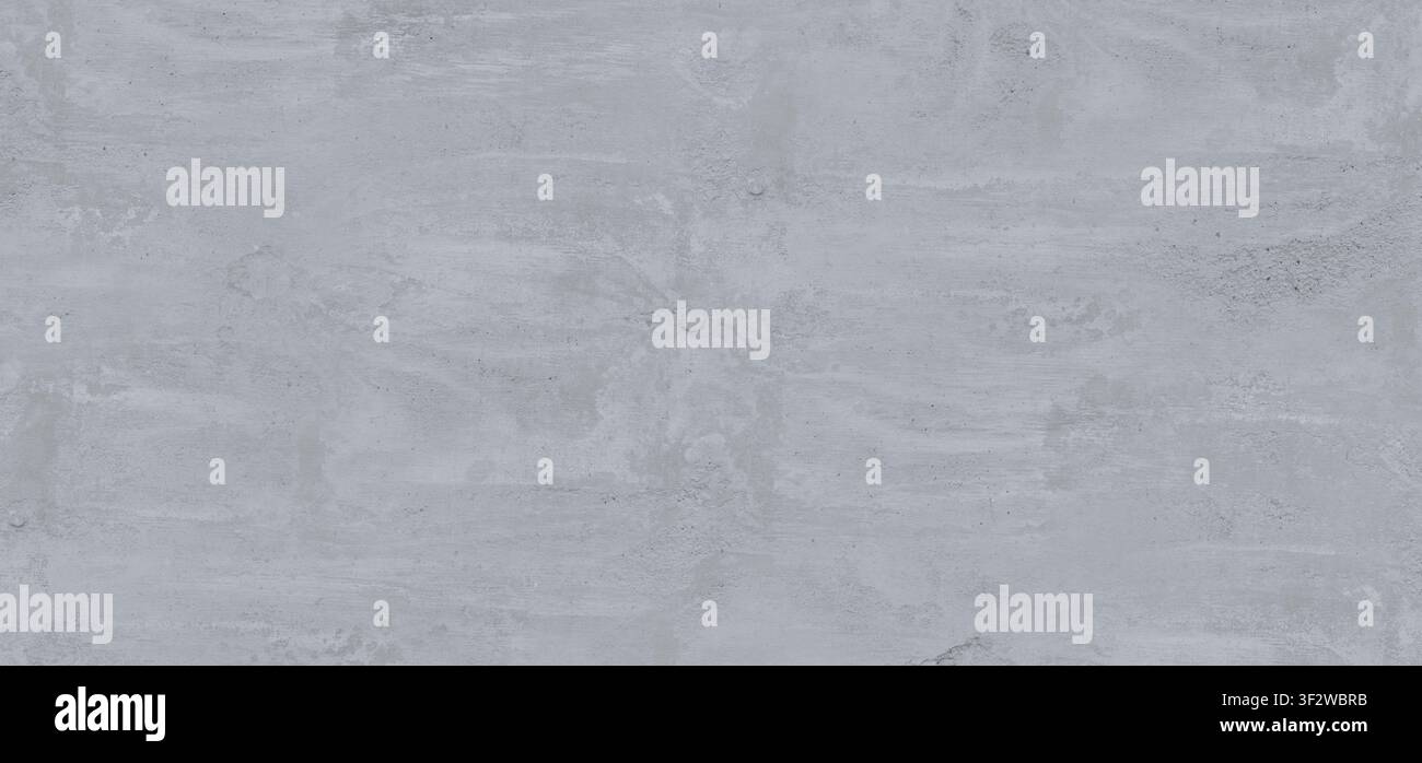 A flat, light gray polished concrete wall with a smooth, uniform texture. Stock Photo