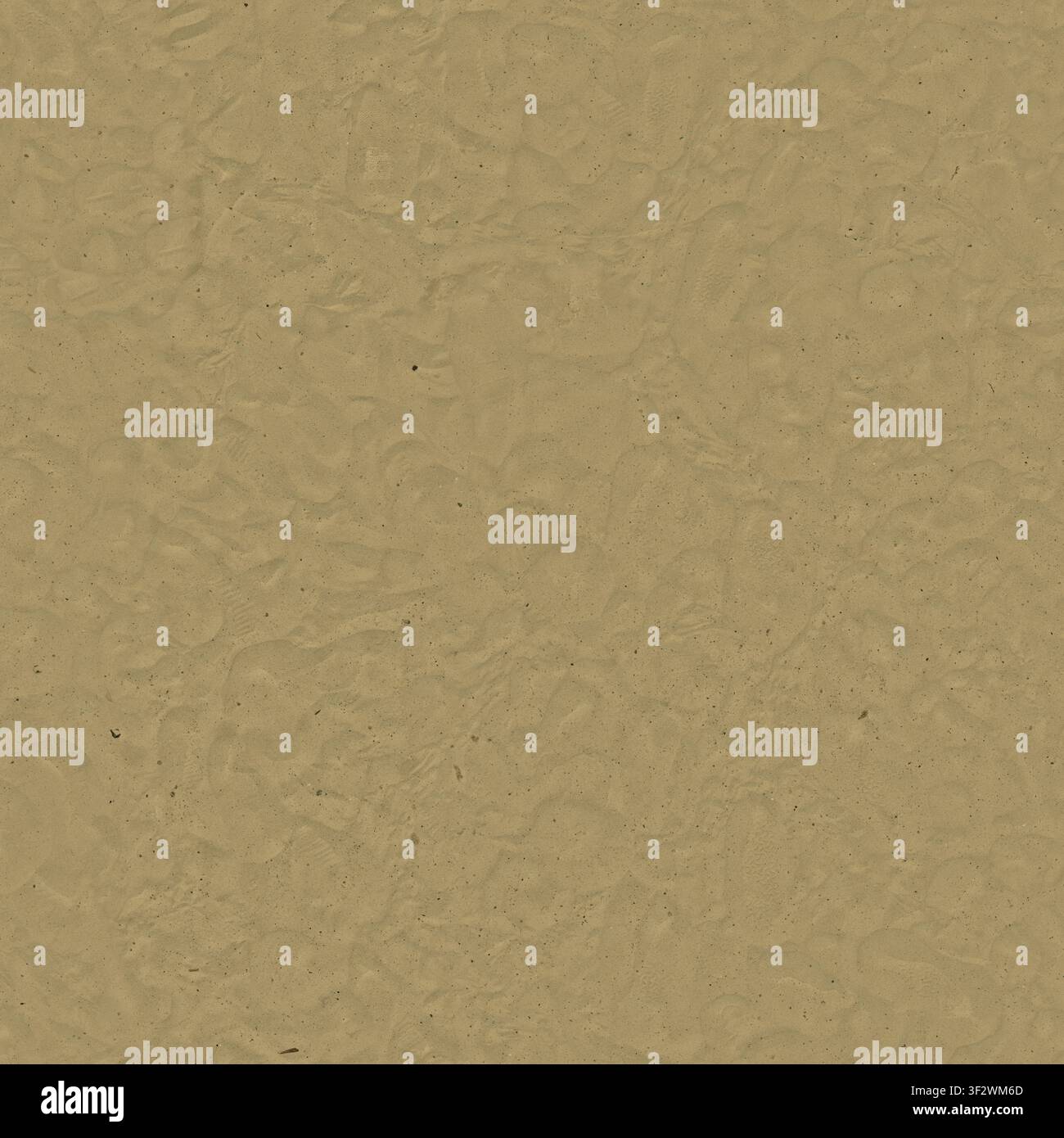 A top-down shot of a smooth, fine beige sand surface featuring subtle organic ripple patterns. Stock Photo