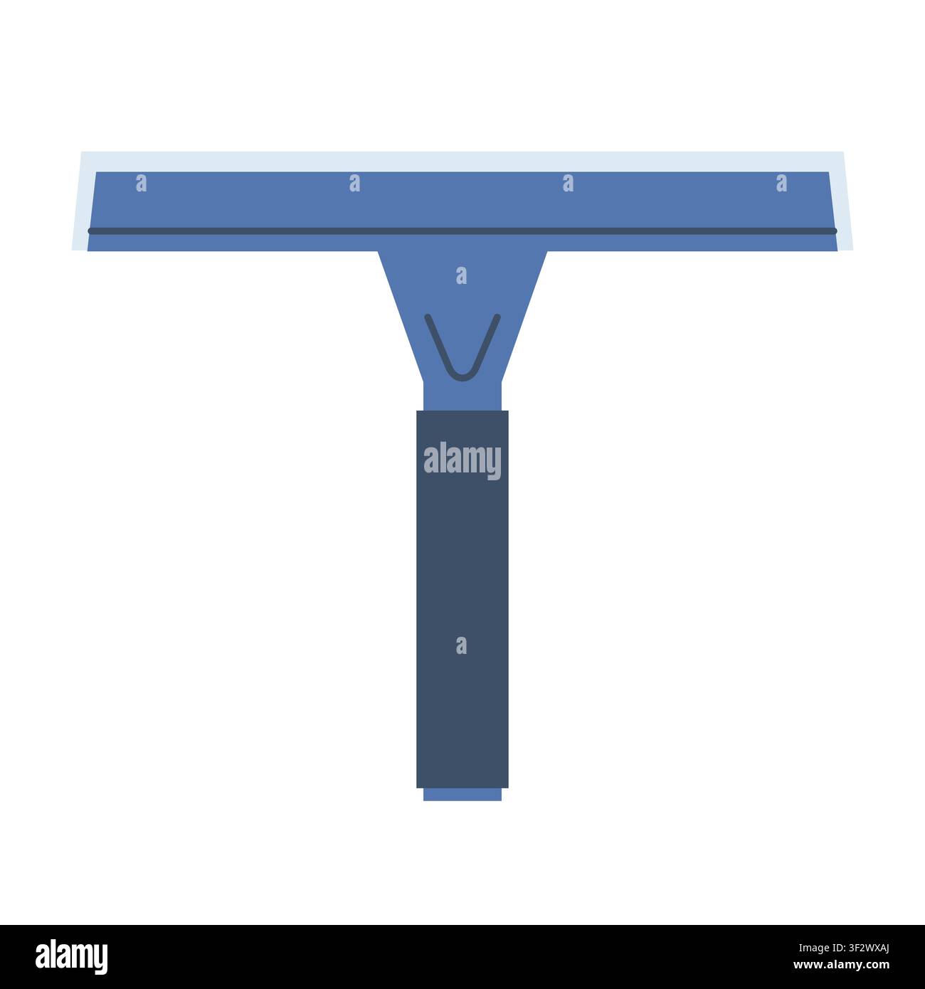 water squeegee, cleaning tool for bathrooms, windows - vector illustration Stock Vector