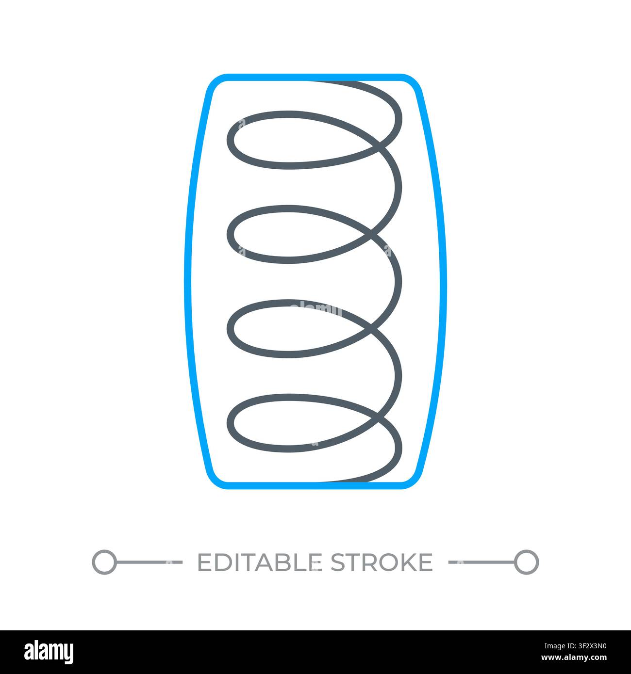 Mattress core technology two color line icon Stock Vector