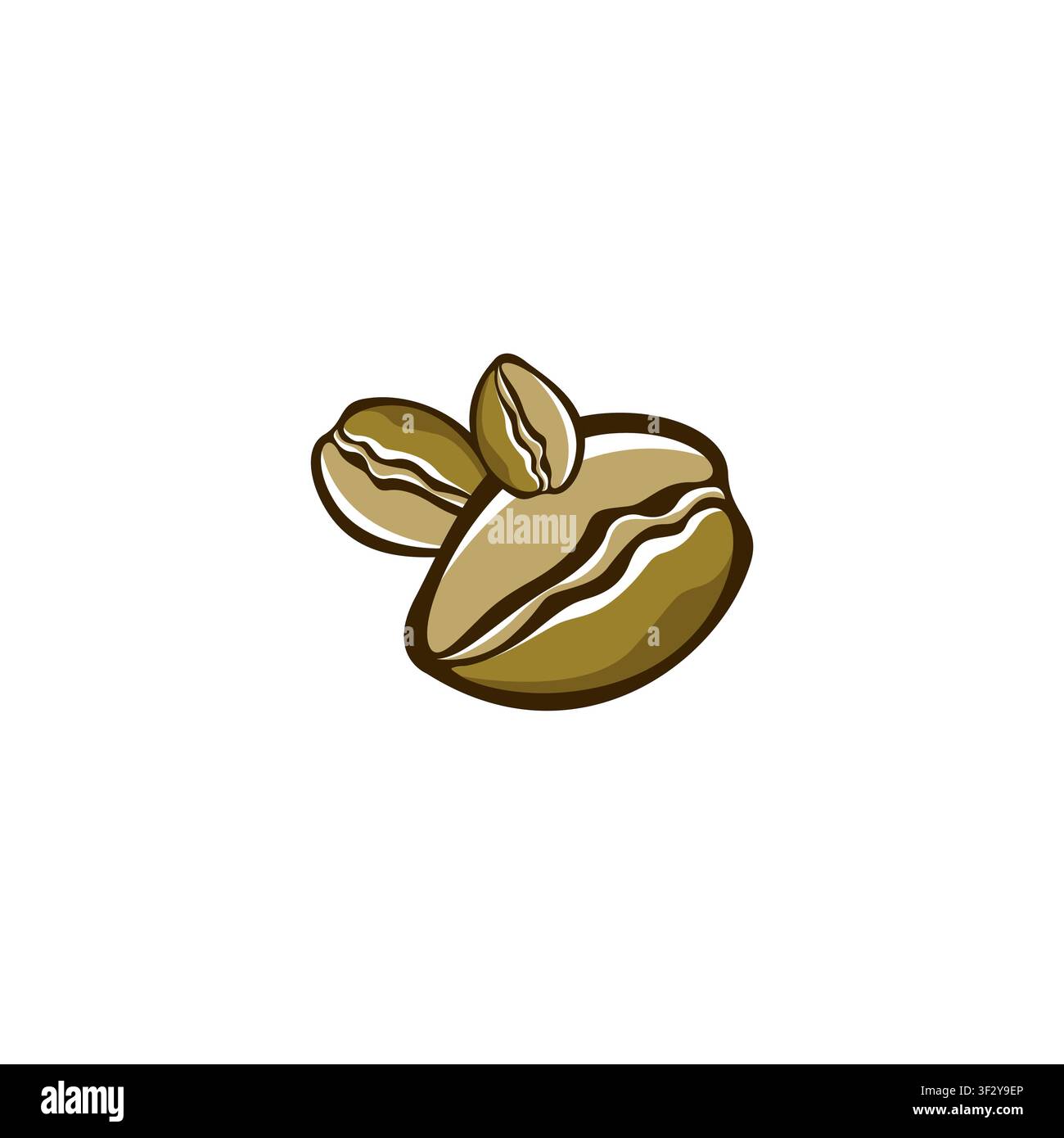 Coffee Beans Logo Template vector icon design Stock Vector