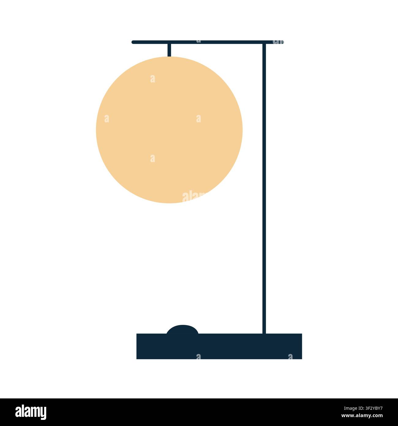 Modern interior lamp flat Stock Vector