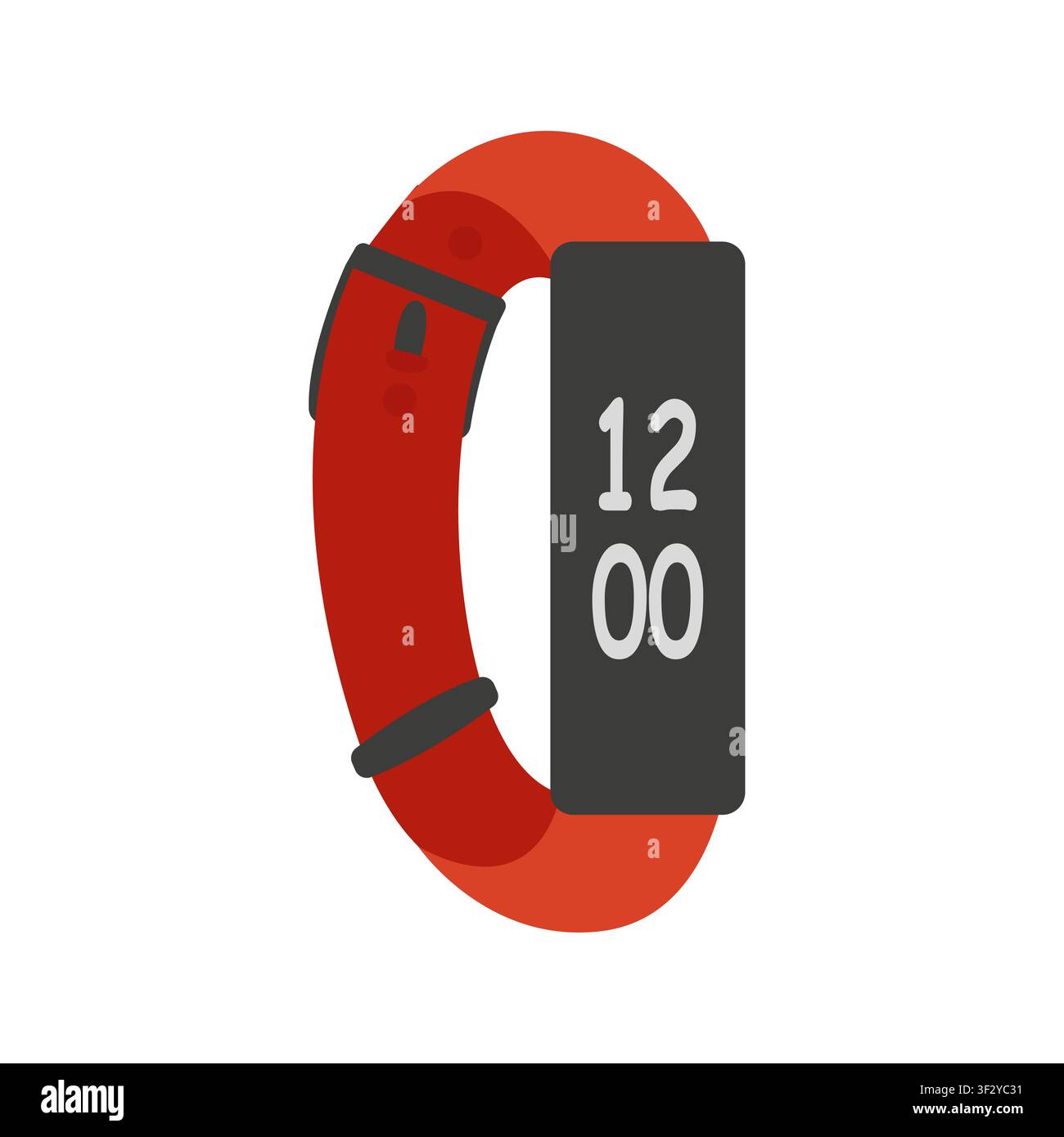 Fitness tracker flat vector Stock Vector