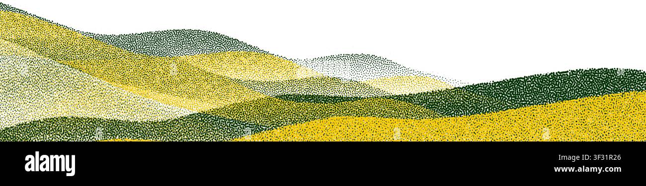 Green agricultural field pattern. Stock Vector