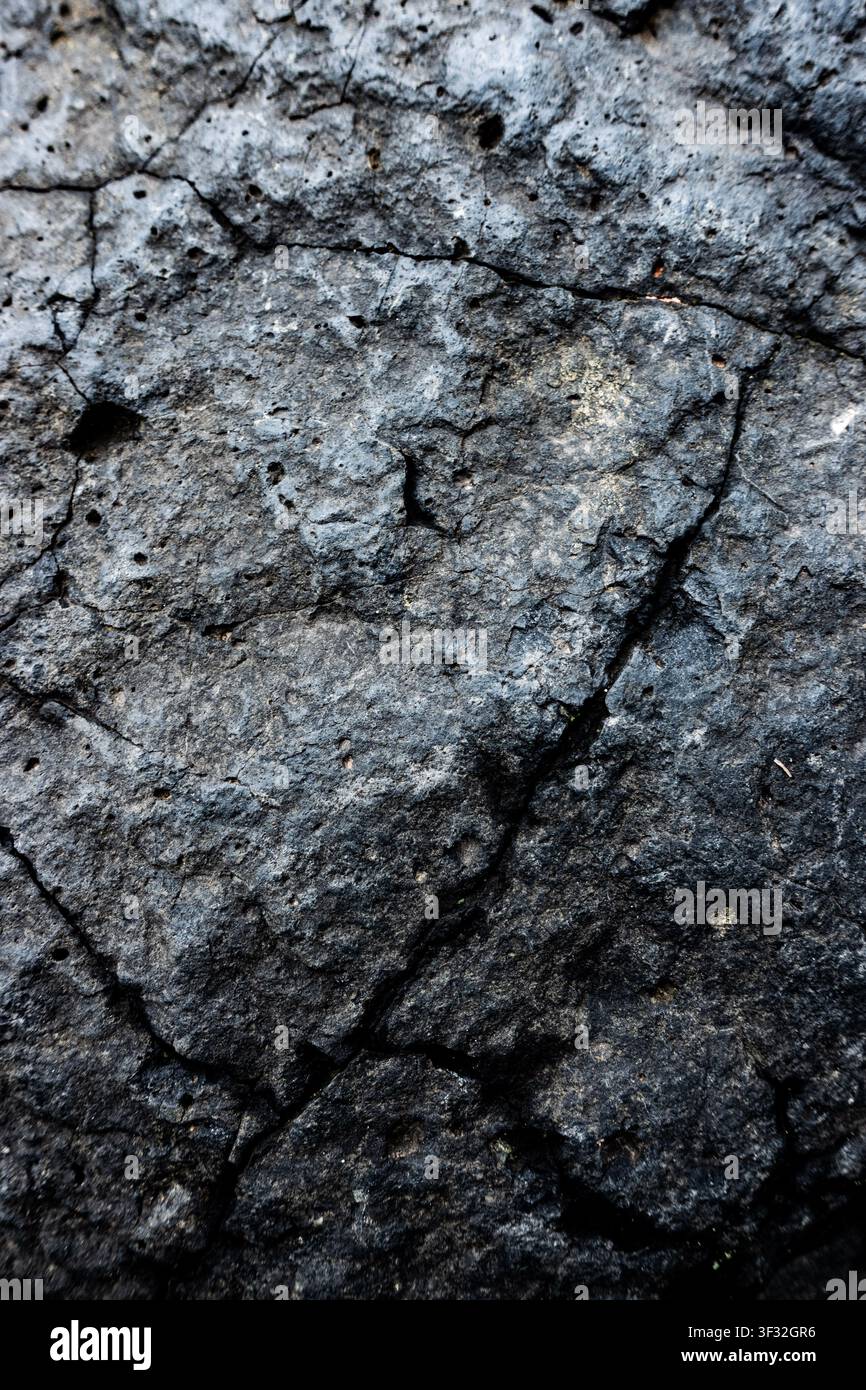 abstract stone macro detail with cracks Stock Photo