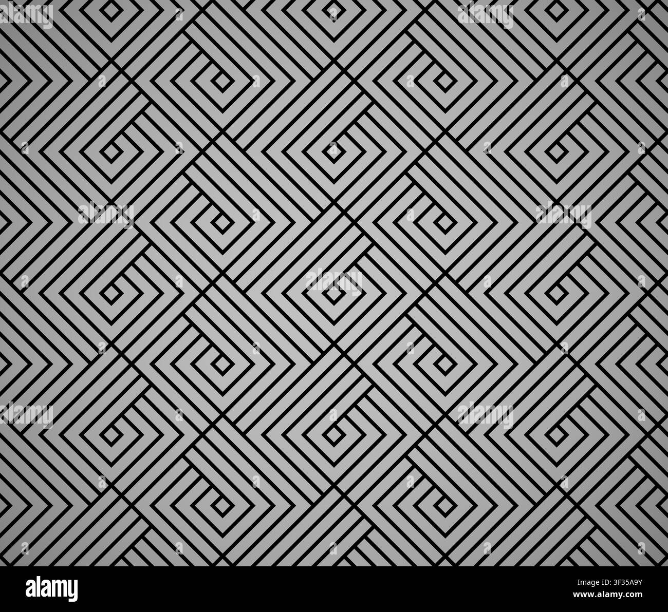 Abstract geometric pattern with stripes, lines. Seamless vector background. Black and grey ornament. Simple lattice graphic design Stock Vector