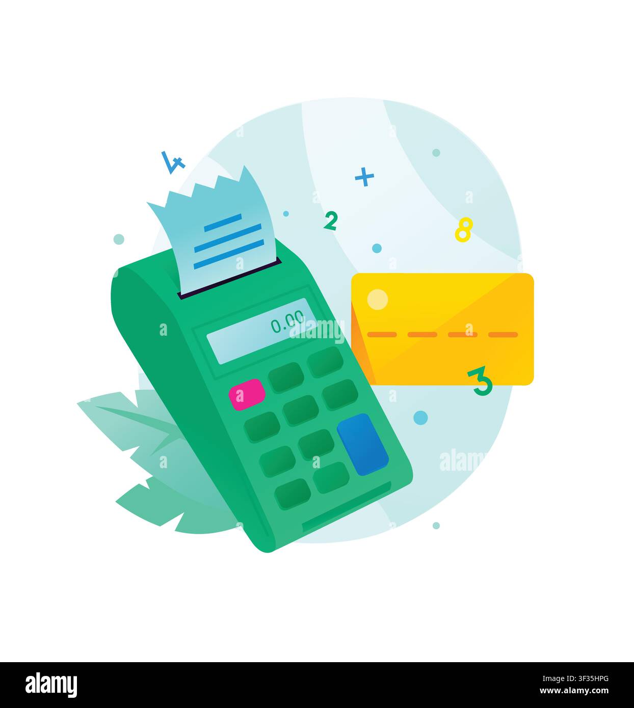 Flat vector illustration celebrating cashless payment technology. Concept of secure digital transactions, electronic money transfers, and modern conta Stock Vector