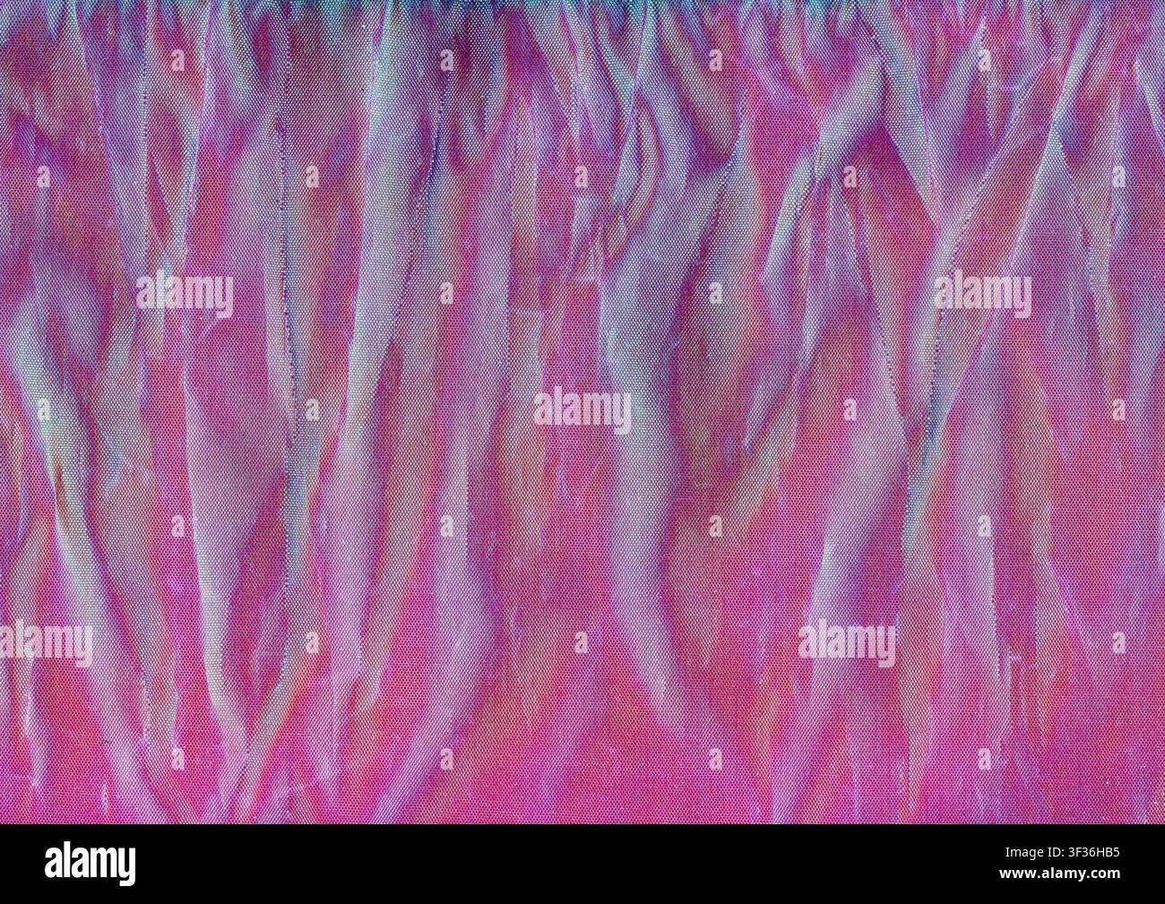 draped pink purple plastic texture useful as a background Stock Photo