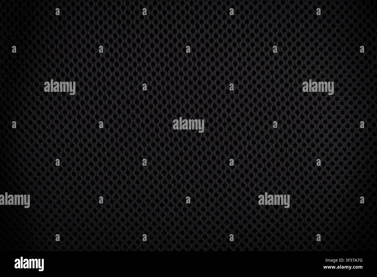 Black Mesh Fabric Texture Background Pattern Stock Photo
