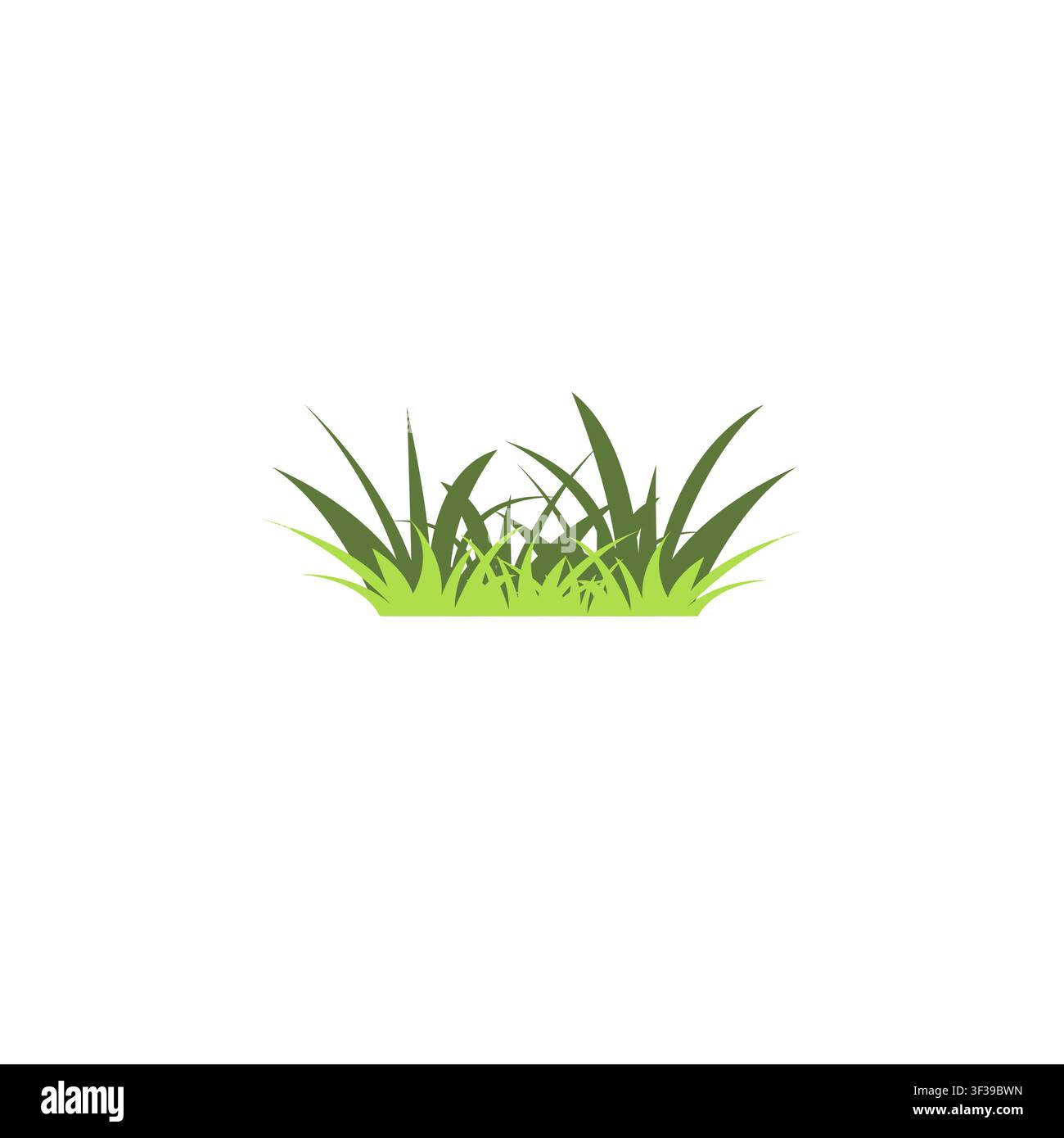 Green Grass icon vector illustration. Grass Simple Design Stock Vector