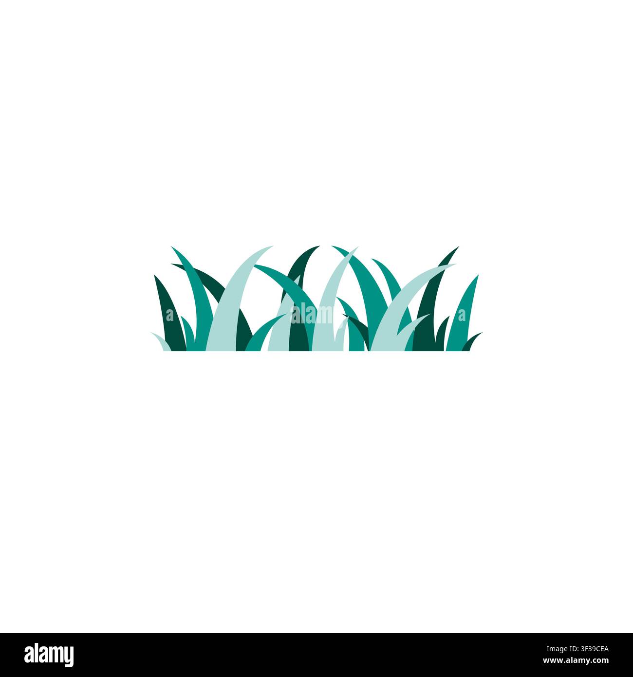 Grass Vector Illustration Design. Grass Icon on White Background Stock Vector