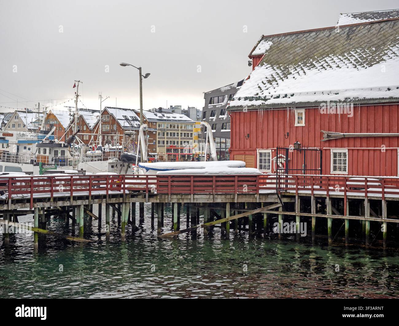 Winter day in Tromso Stock Photo
