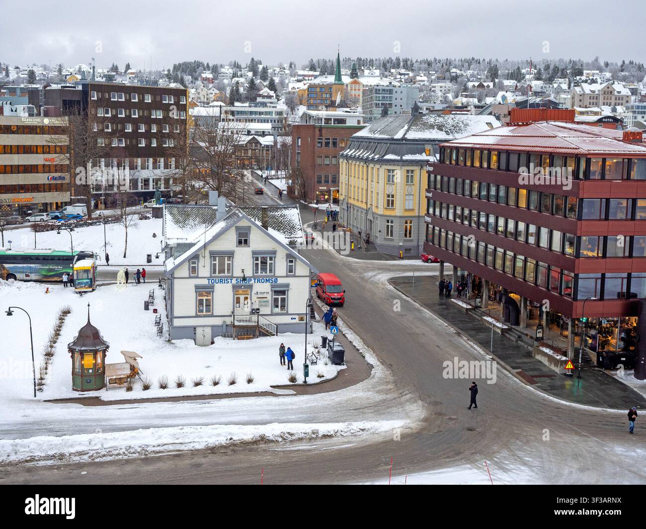 Winter day in Tromso Stock Photo