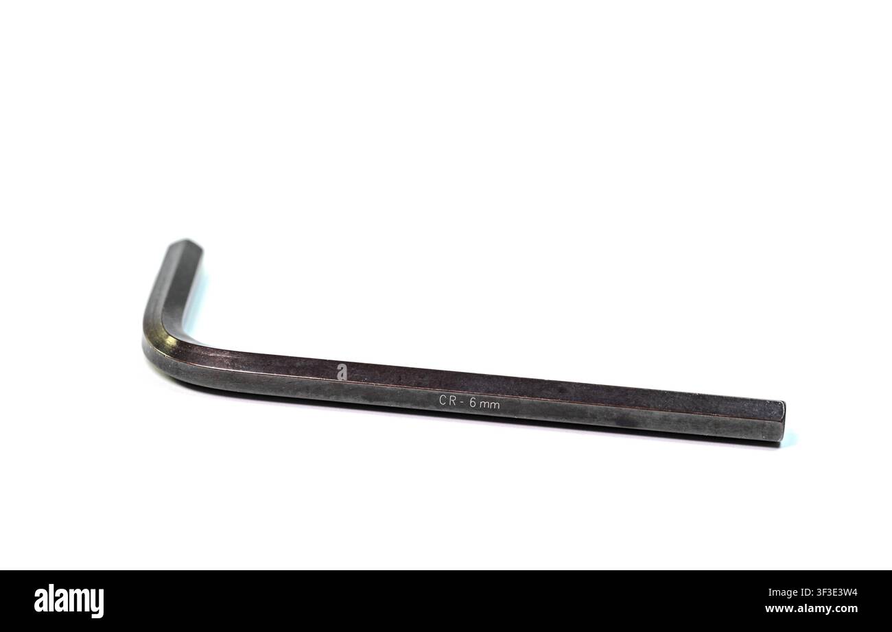 Allen wrenches, on a white background Stock Photo