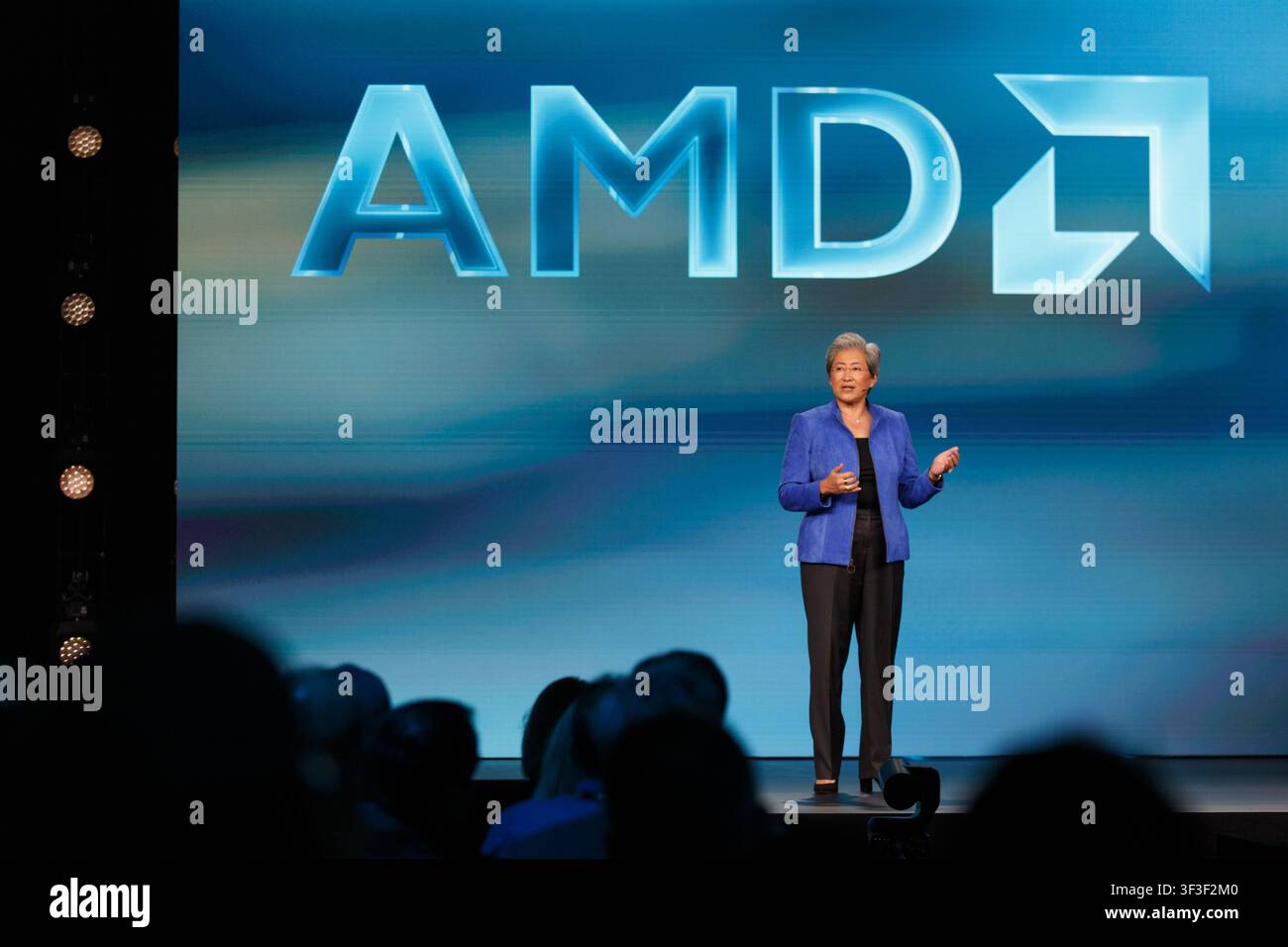 AMD Chair and CEO Dr. Lisa Su gives the keynote presentation at the ...