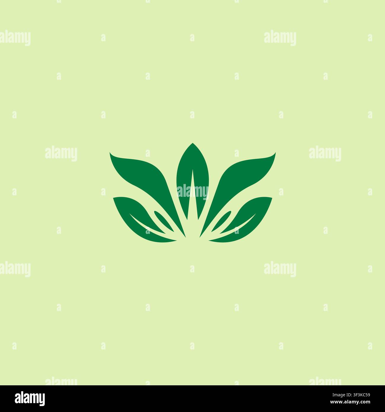 Organic Logo Vector Illustration. Leaf Icon Design Stock Vector