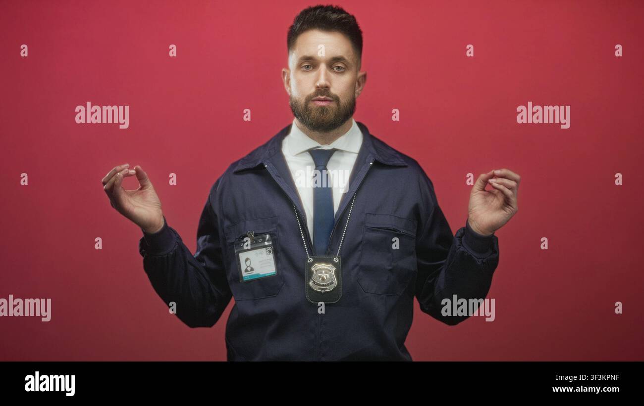 Man police detective beard hi-res stock photography and images - Alamy