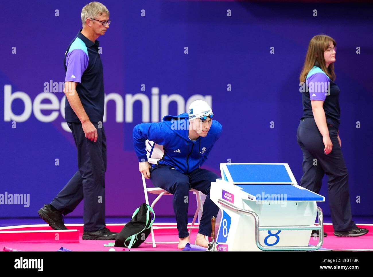 Sean McCann of Scotland ahead of his Men's 400m Freestyle final at the ...