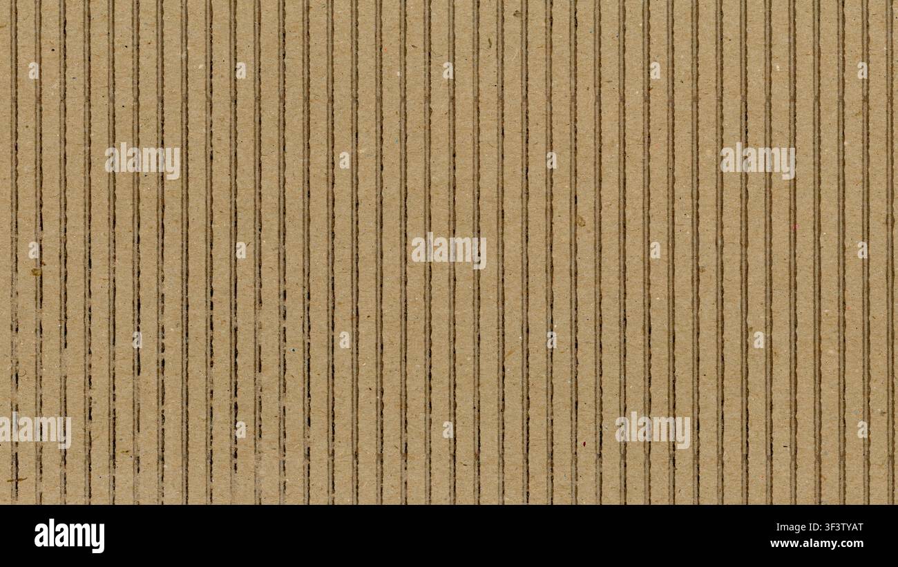 brown corrugated cardboard texture useful as a background Stock Photo