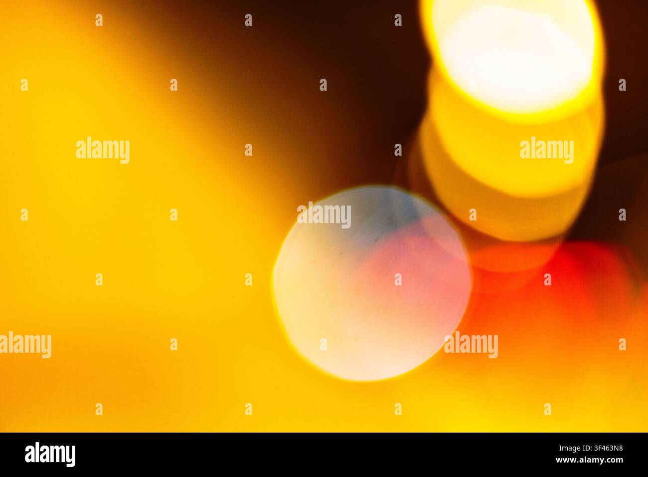 Blurred headlights and tail lights at night Stock Photo