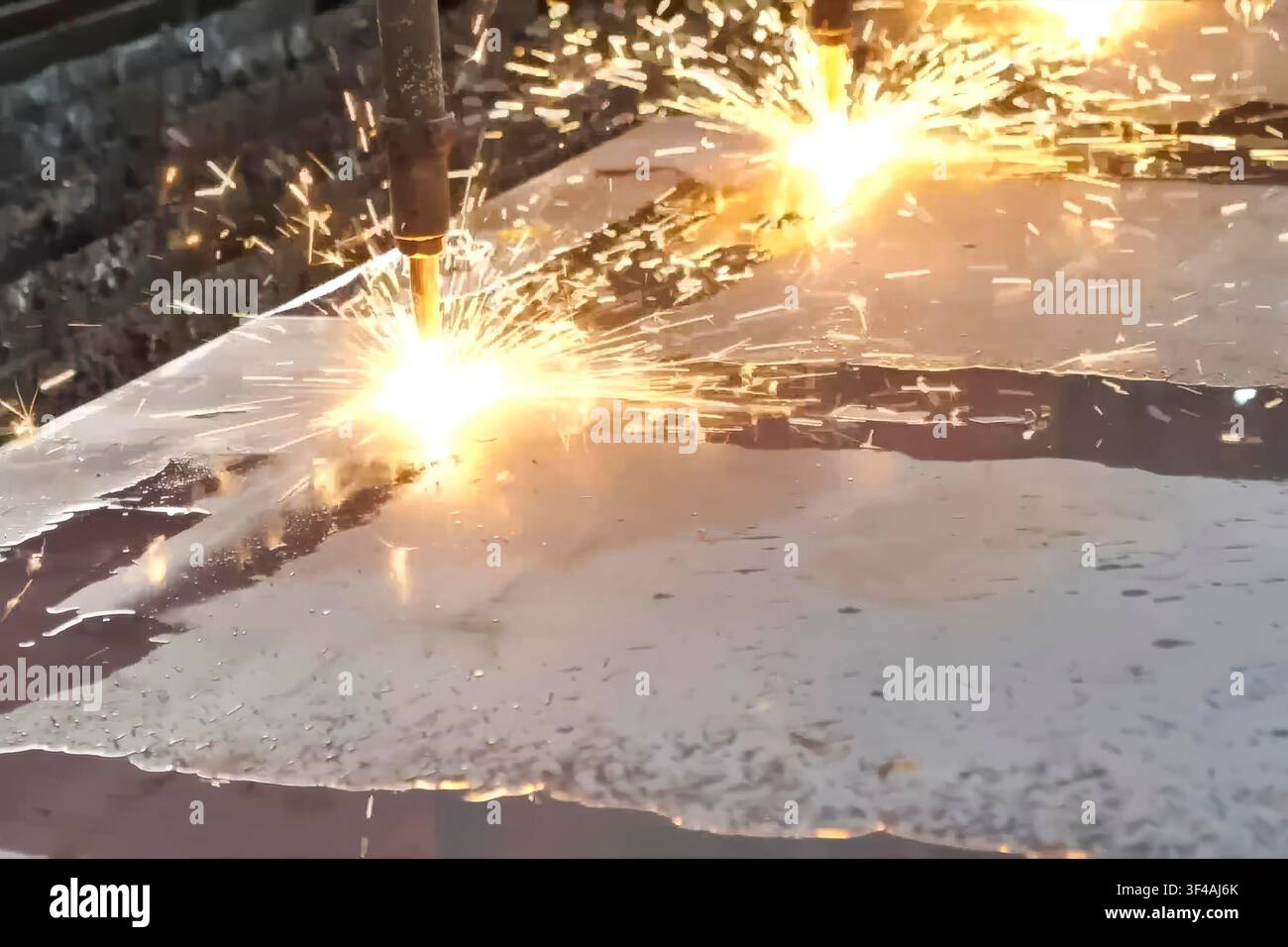 CNC welding machine with water cooling. Stock Photo