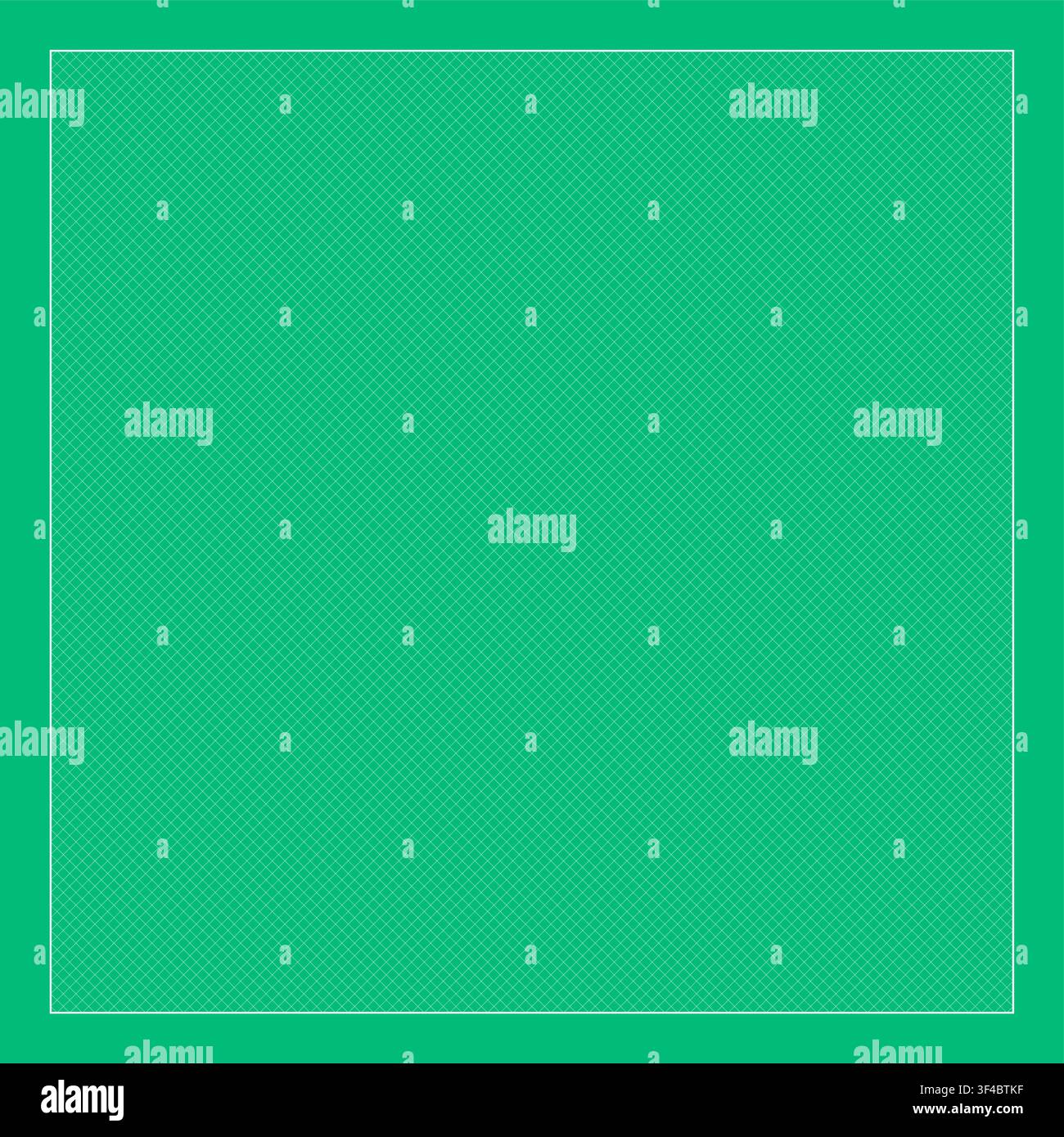 Green diamond grid background featuring diagonal white guide lines for geometry, mathematics, engineering, technical drawing, printable worksheets, ed Stock Vector