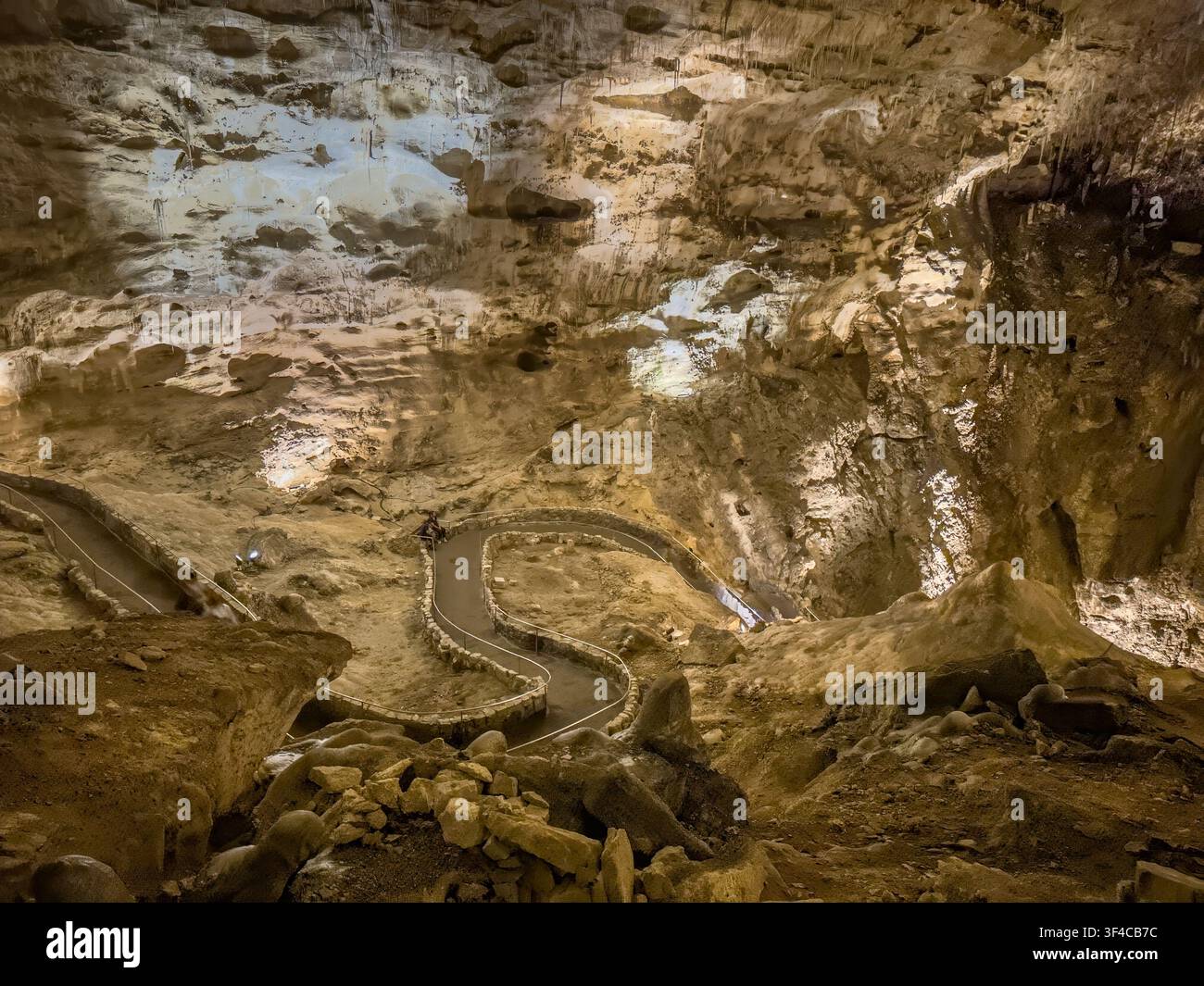 Big Room, Carlsbad Caverns National Park, New Mexico. - Smartphone Captured Stock Image