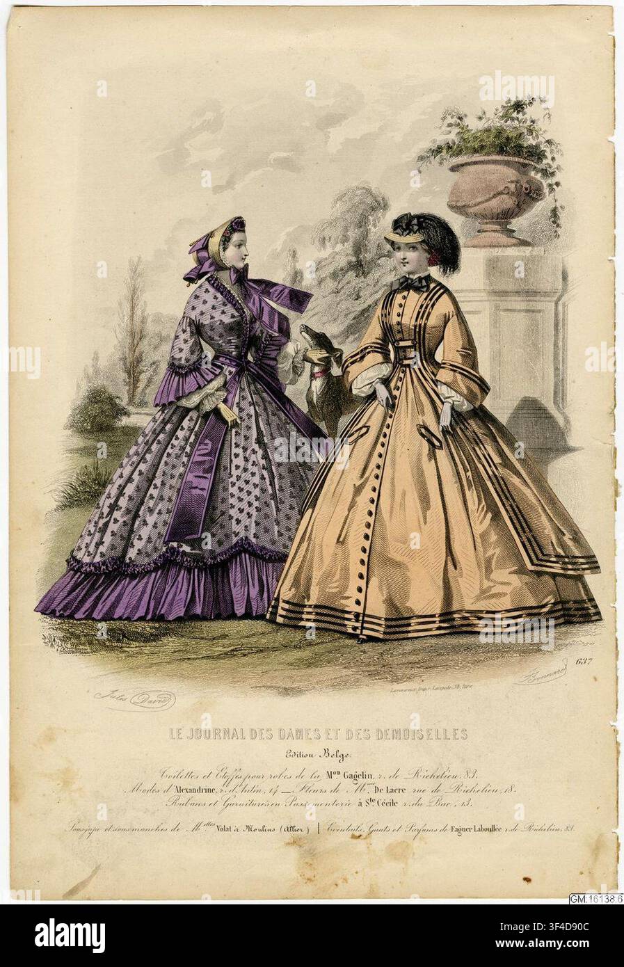 Le journal des dames et des demoiselles hi-res stock photography