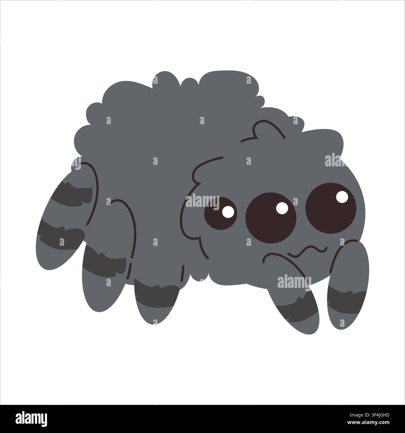 Cute holidays cartoon character spider Stock Vector