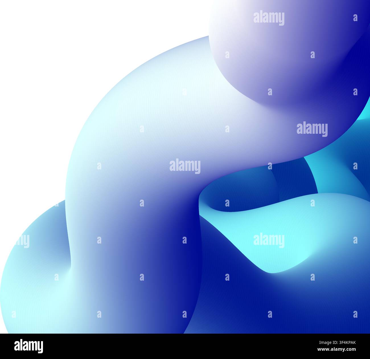 Abstract blue and violet fluid wave creating a dynamic smooth background Stock Vector