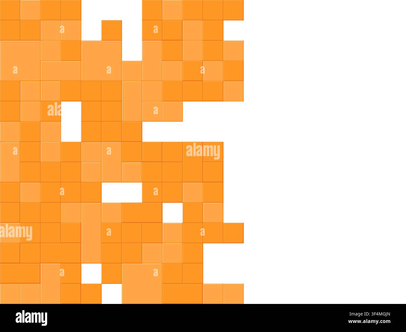 Raised Block Pattern vector background with clean editable vector shapes for microstock and commercial design projects. Stock Vector