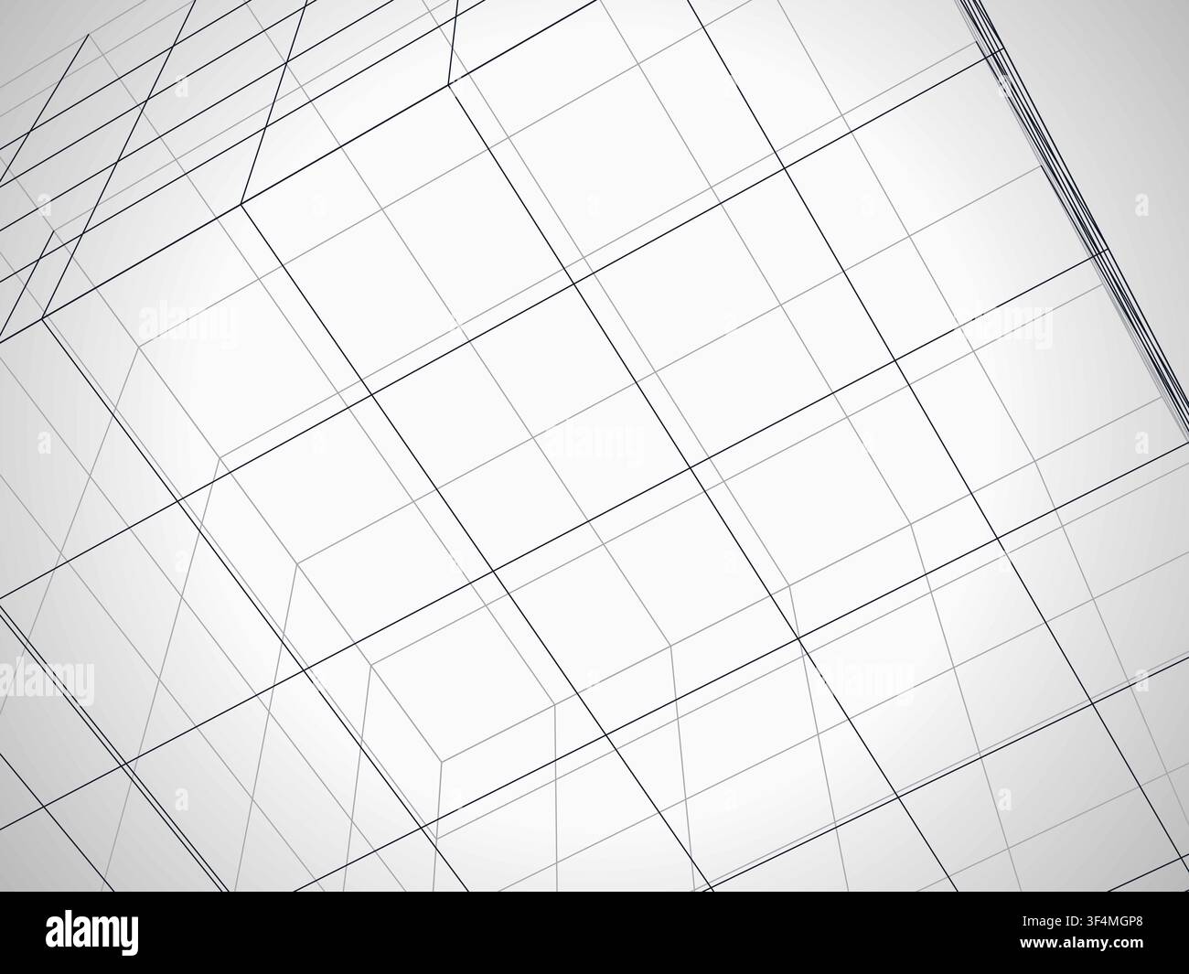 Wire Cube vector background with crisp scalable linework for microstock and commercial design projects. Stock Vector