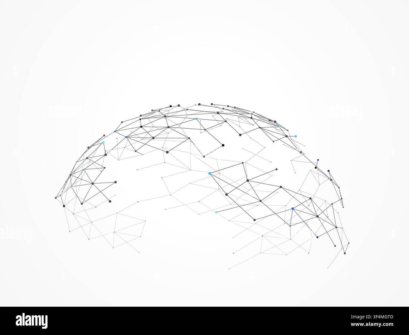 Polygonal Semi Sphere vector background with versatile graphic elements for microstock and commercial design projects. Stock Vector