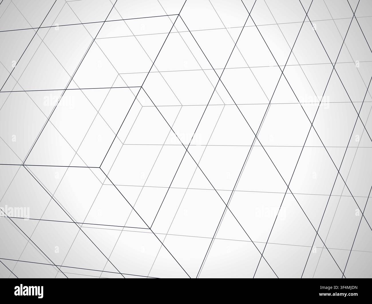 Wire Cube vector background with balanced copy space for microstock and commercial design projects. Stock Vector