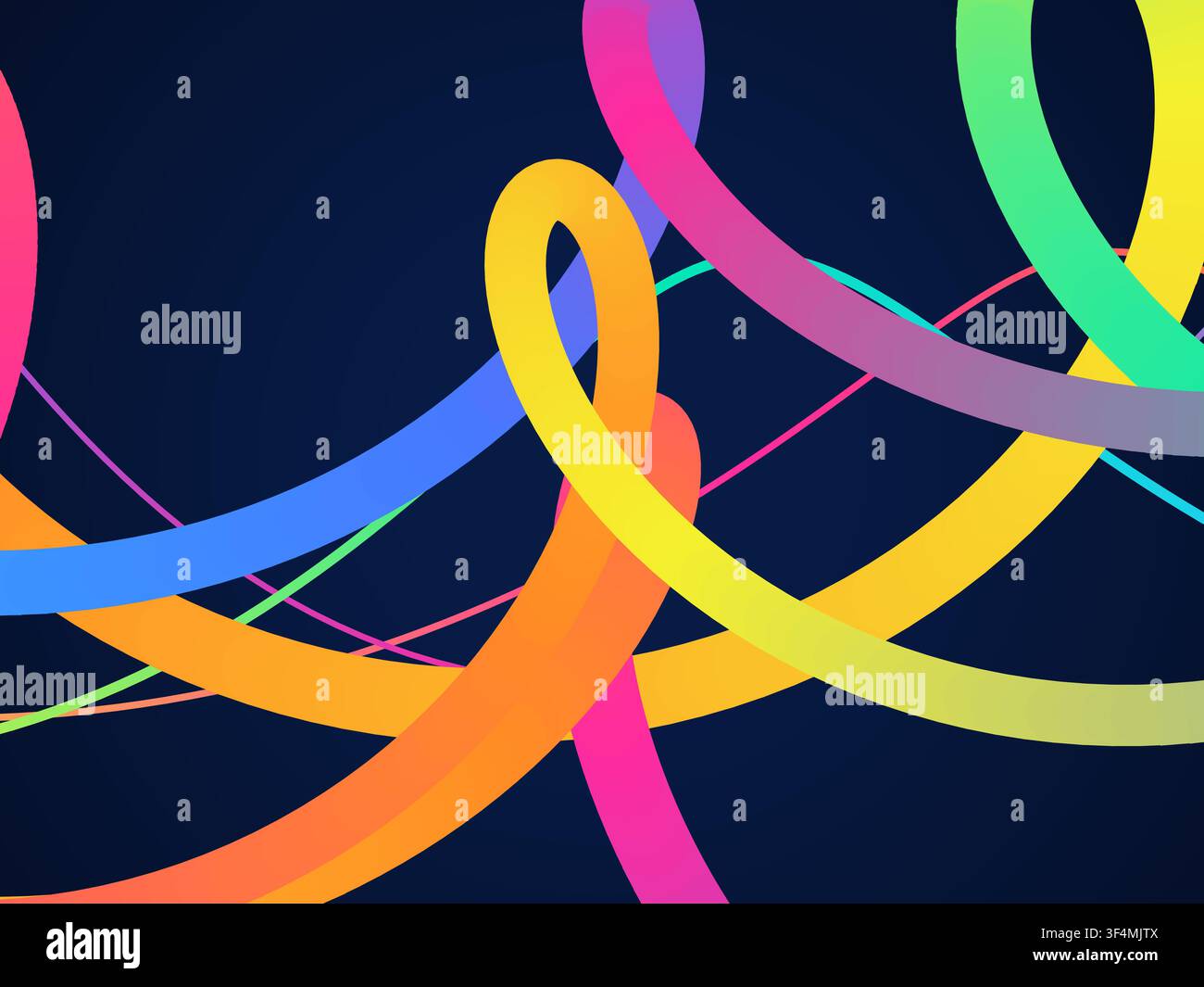 Bright Gradient Zigzag Bands vector background with clean editable vector shapes for microstock and commercial design projects. Stock Vector