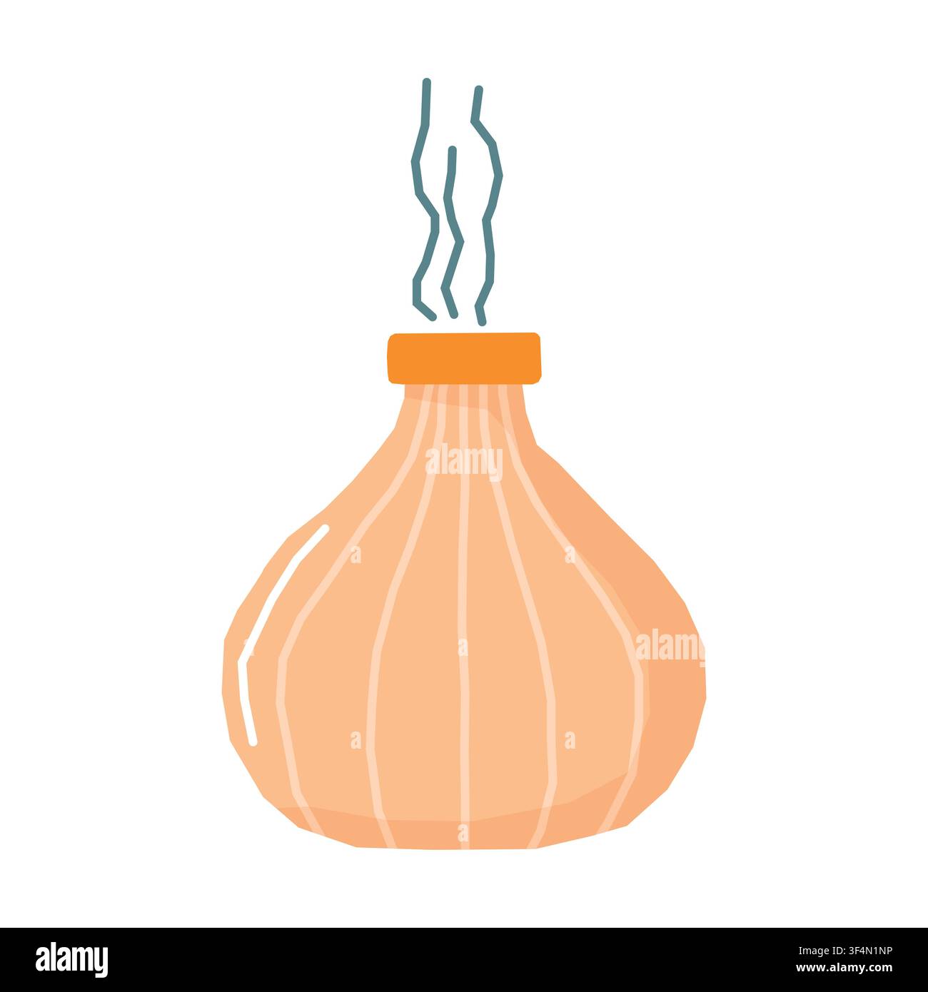Essential oil aroma diffuser vector illustration isolated on white background Stock Vector