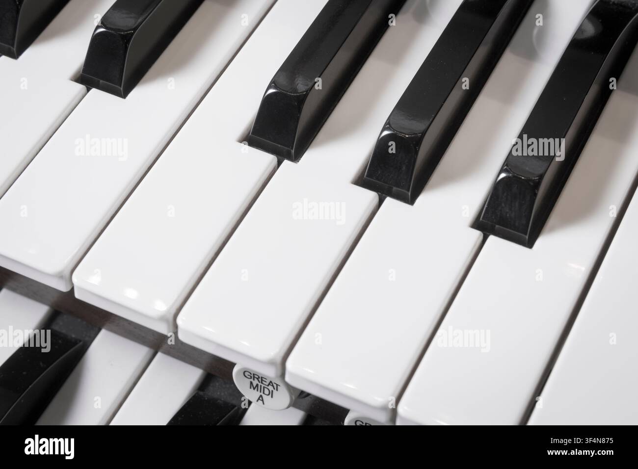 Organ keyboards detail, USA Stock Photo
